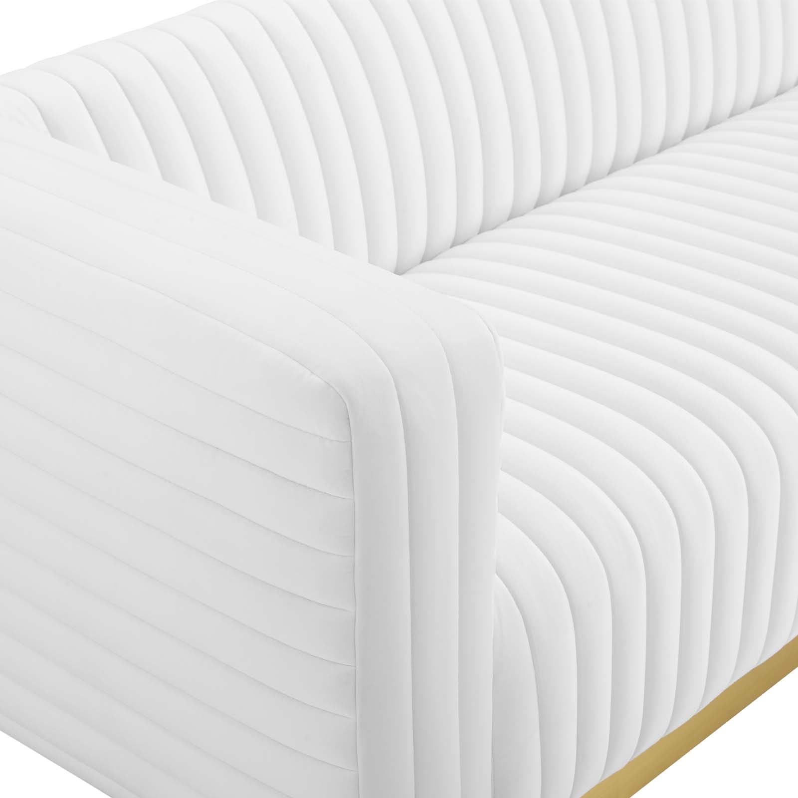 Modway Charisma Channel Tufted Performance Velvet Living Room Sofa | Sofas | 