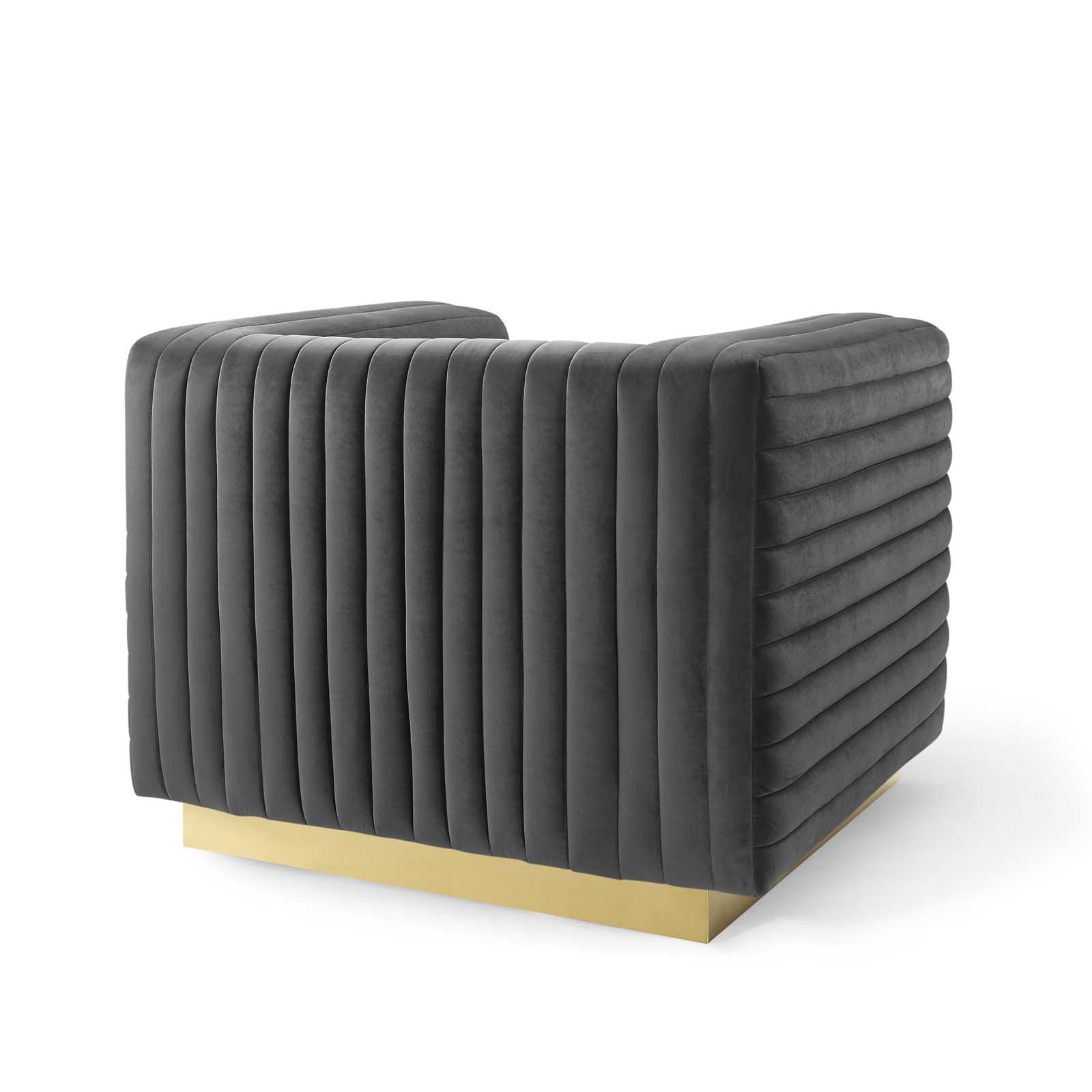 Modway Charisma Channel Tufted Performance Velvet Accent Armchair | Armchairs | 