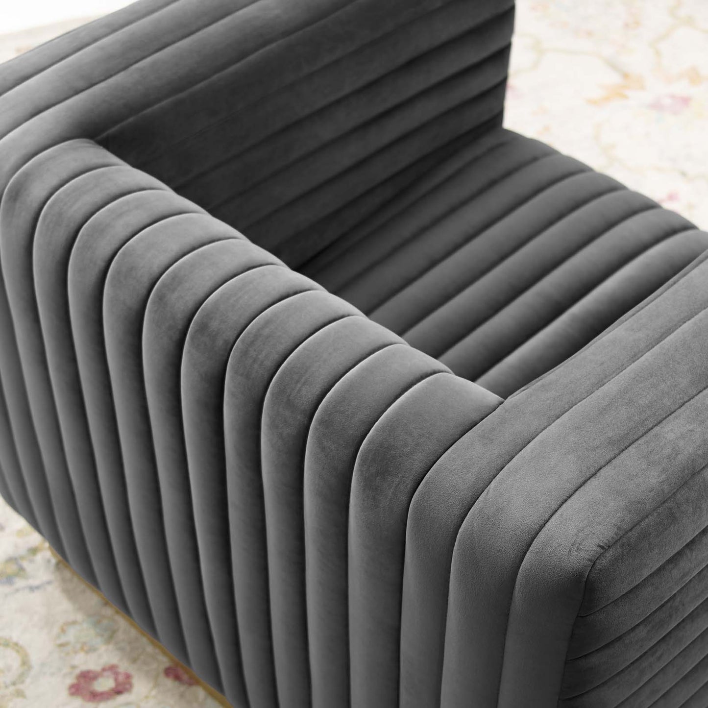 Modway Charisma Channel Tufted Performance Velvet Accent Armchair | Armchairs | 