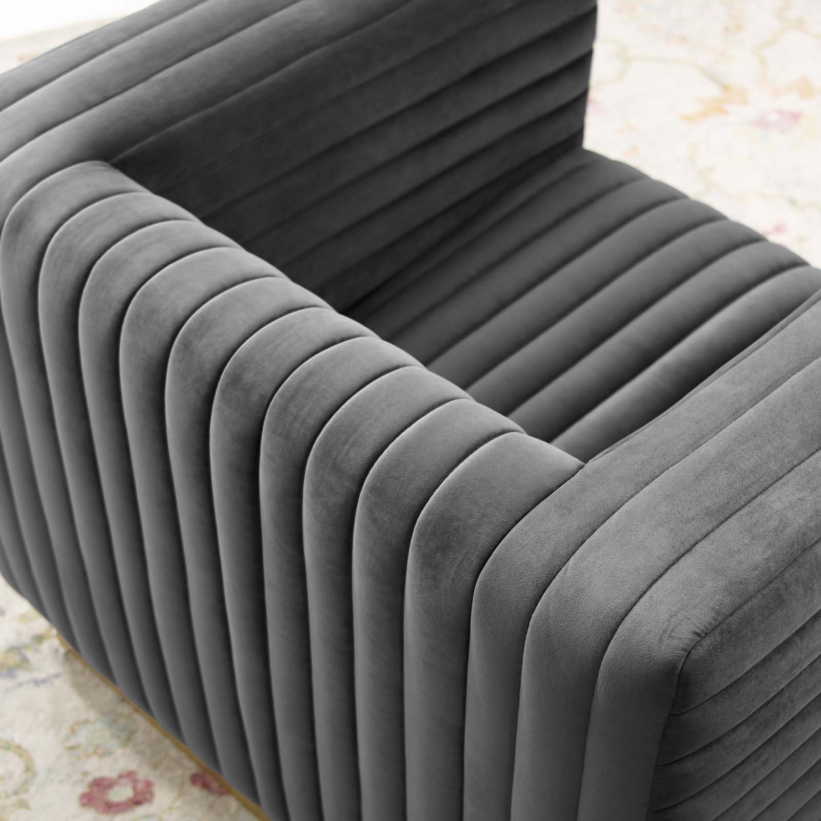 Modway Charisma Channel Tufted Performance Velvet Accent Armchair | Armchairs | 