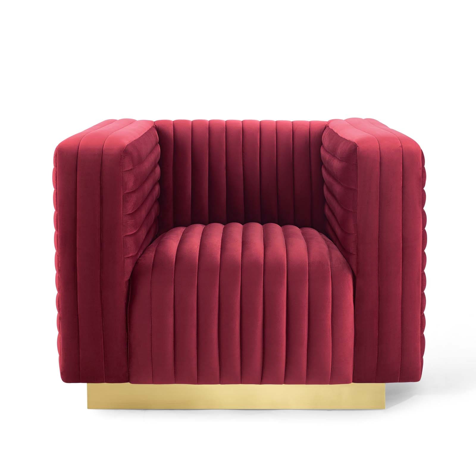 Modway Charisma Channel Tufted Performance Velvet Accent Armchair | Armchairs | 