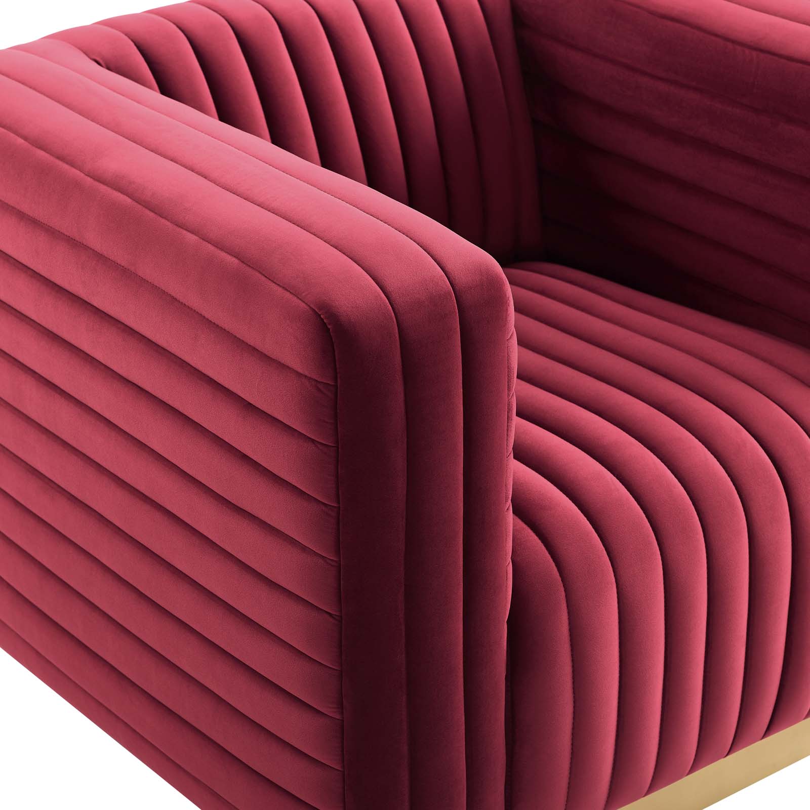 Modway Charisma Channel Tufted Performance Velvet Accent Armchair | Armchairs | 