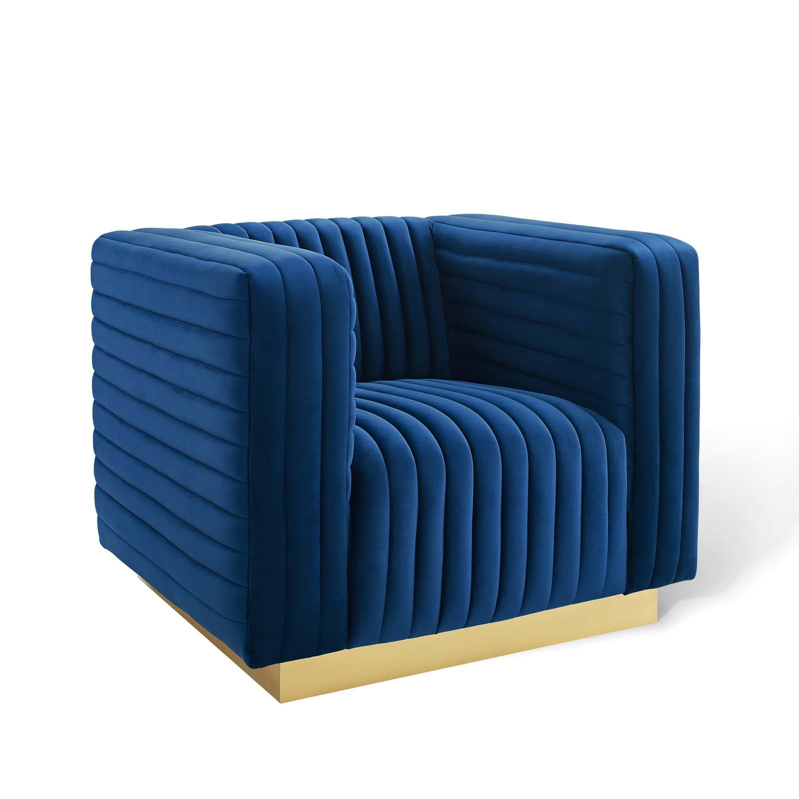 Modway Charisma Channel Tufted Performance Velvet Accent Armchair | Armchairs | 