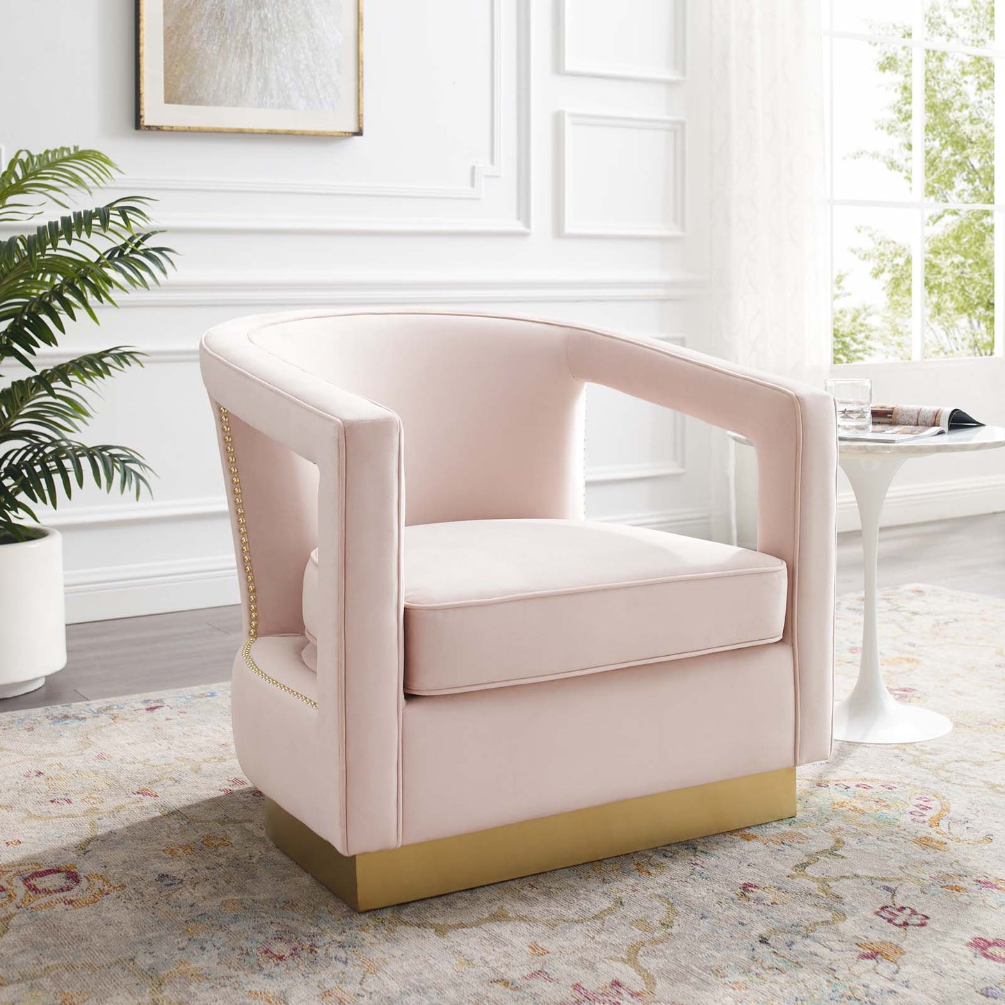 Modway Frolick Performance Velvet Armchair | Armchairs | 