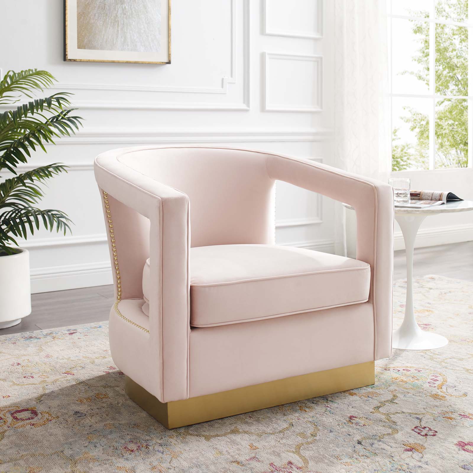 Modway Frolick Performance Velvet Armchair | Armchairs | 