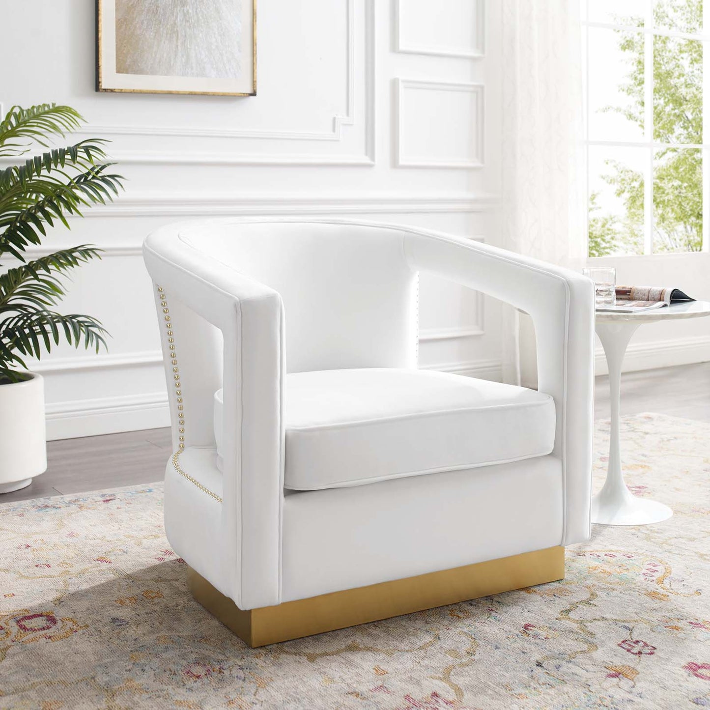 Modway Frolick Performance Velvet Armchair | Armchairs | 