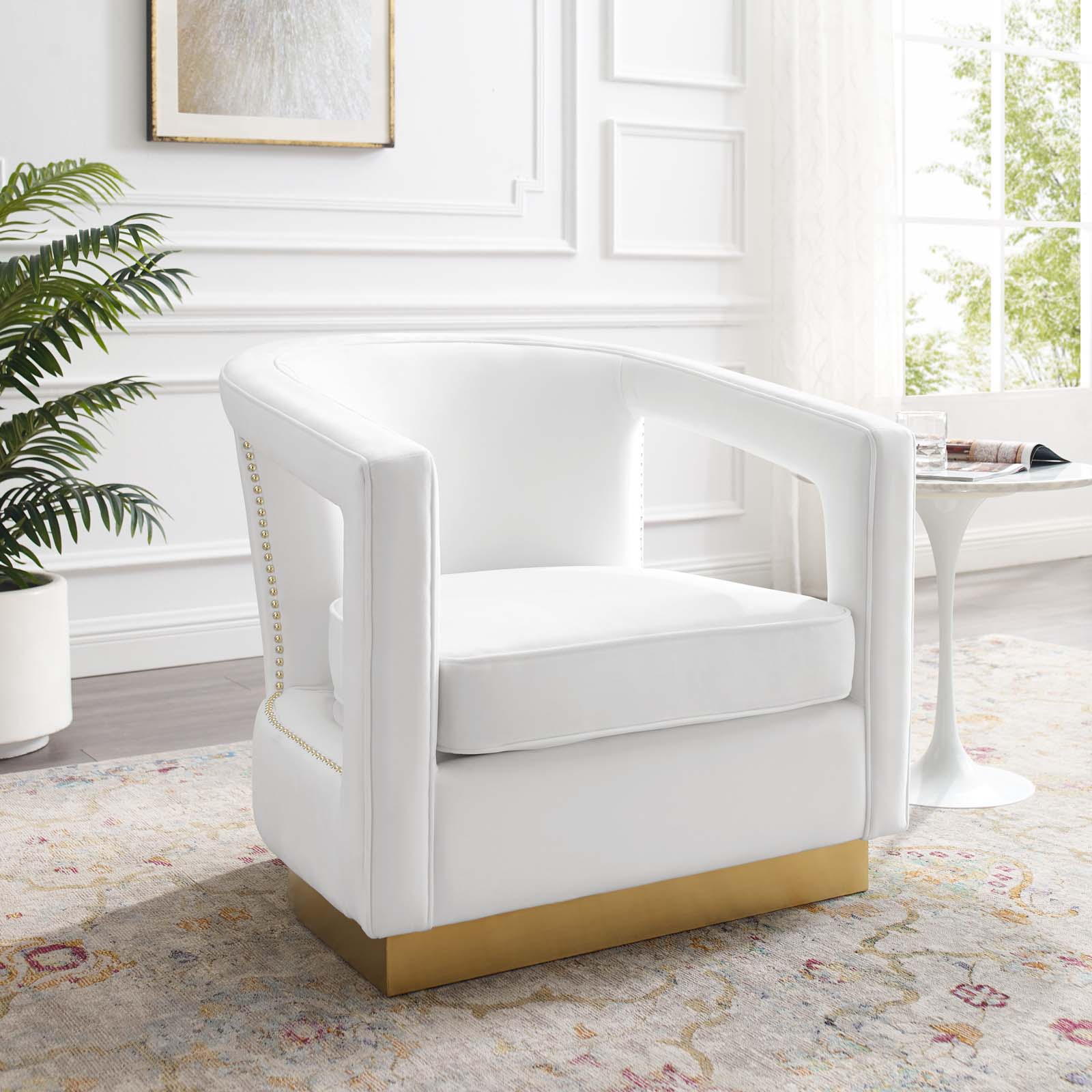 Modway Frolick Performance Velvet Armchair | Armchairs | 