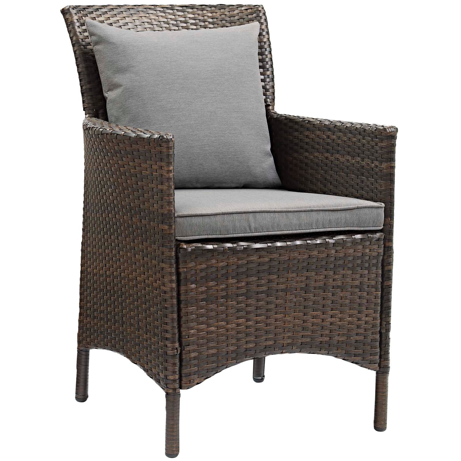 Modway Conduit 5 Piece Outdoor Patio Wicker Rattan Set | Outdoor Sofas, Loveseats & Sectionals | 