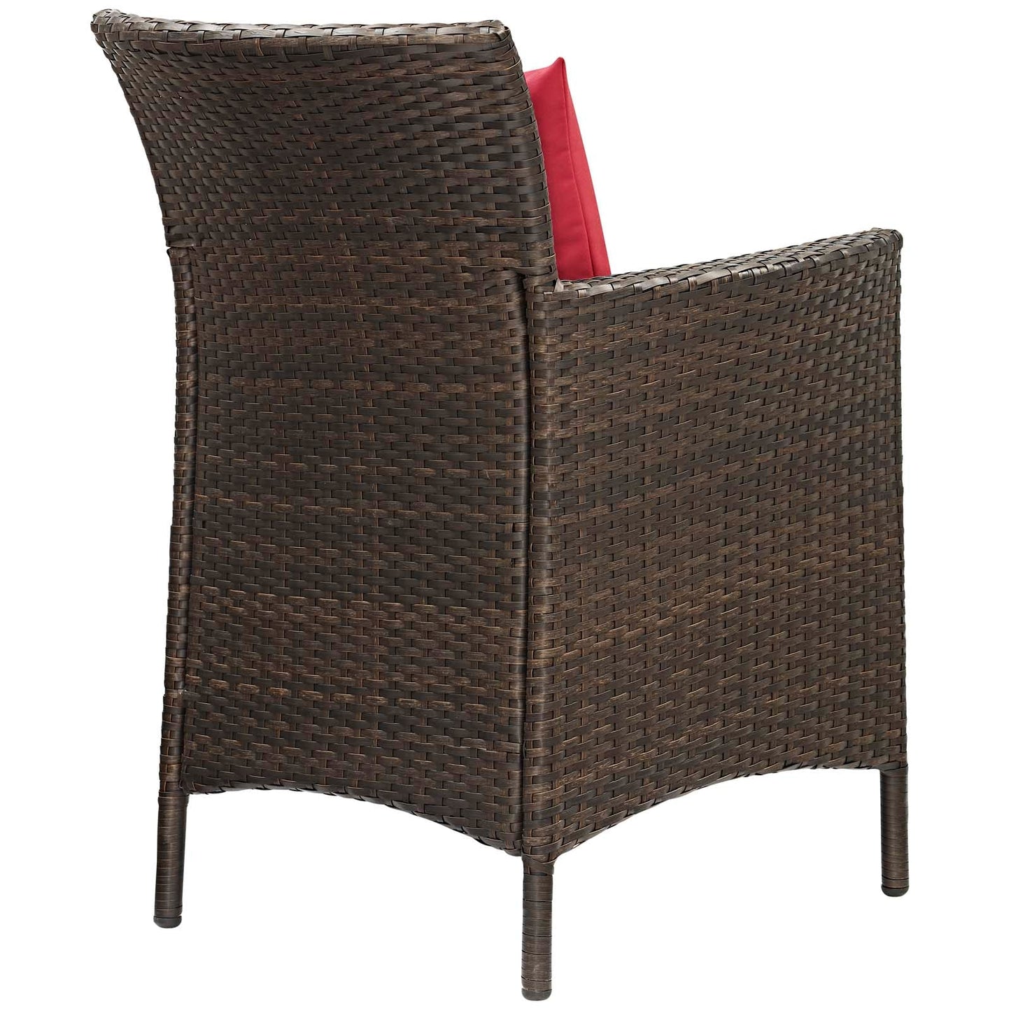 Modway Conduit 5 Piece Outdoor Patio Wicker Rattan Set | Outdoor Sofas, Loveseats & Sectionals | 