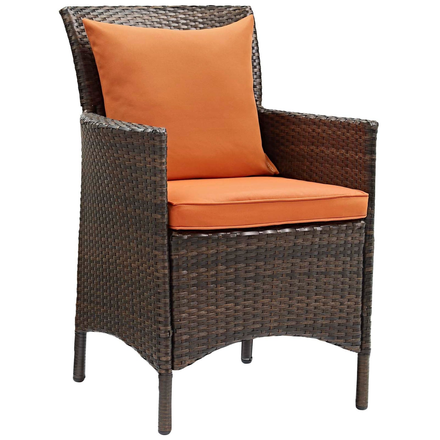 Modway Conduit 5 Piece Outdoor Patio Wicker Rattan Set | Outdoor Sofas, Loveseats & Sectionals | 