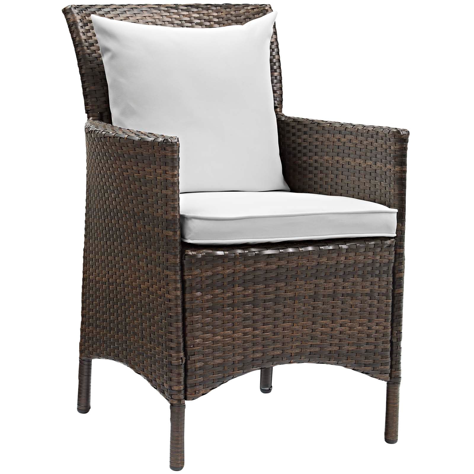 Modway Conduit 5 Piece Outdoor Patio Wicker Rattan Set | Outdoor Sofas, Loveseats & Sectionals | 