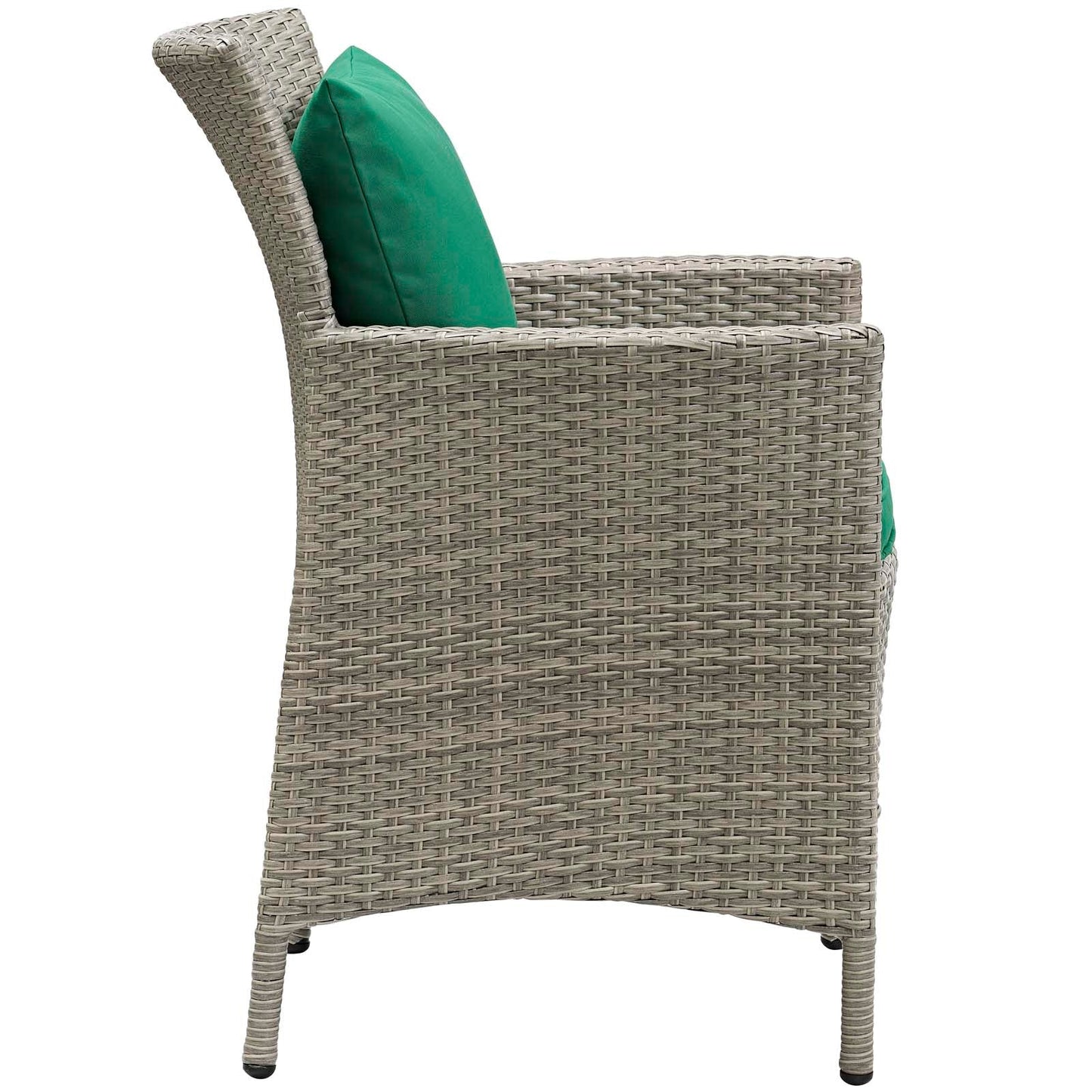 Modway Conduit 5 Piece Outdoor Patio Wicker Rattan Dining Set - EEI-3894