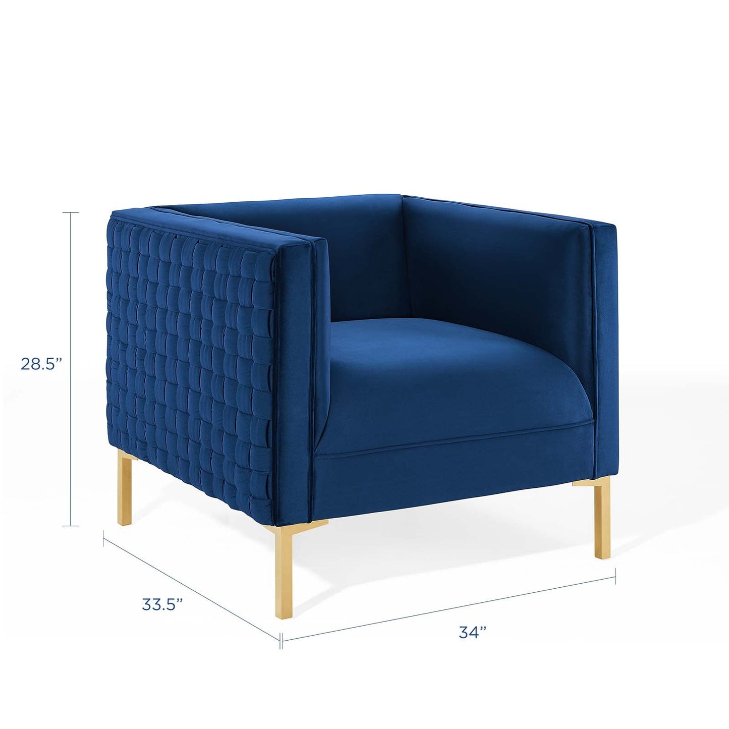 Resonate Performance Velvet Armchair By Modway - EEI-3916 | Armchairs | Modishstore - 3