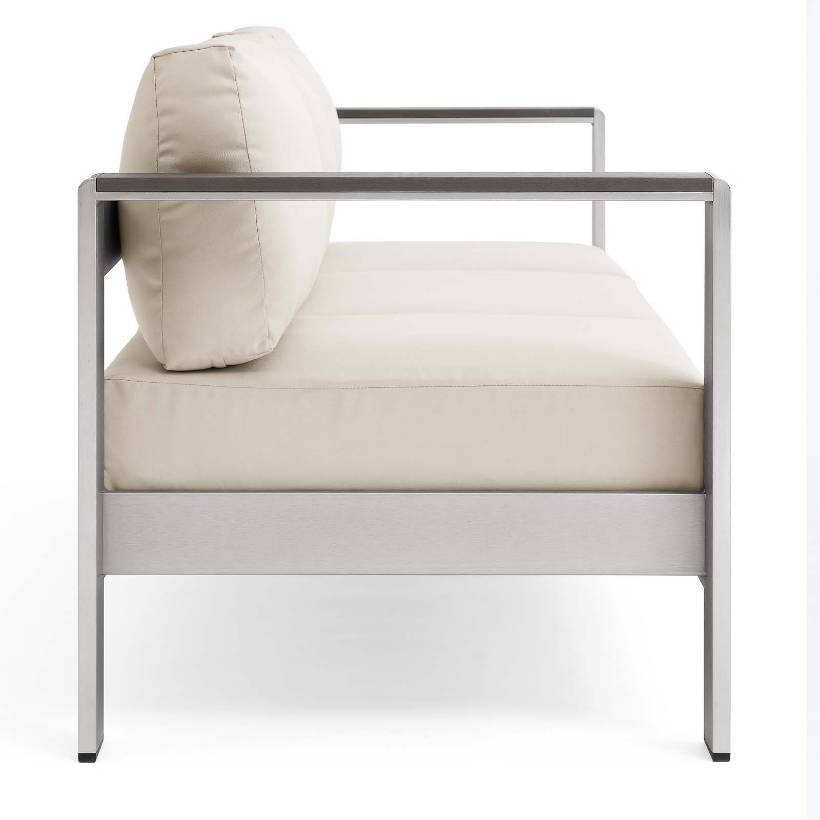 Modway Shore Outdoor Patio Aluminum Sofa | Outdoor Sofas, Loveseats & Sectionals | Modishstore-5