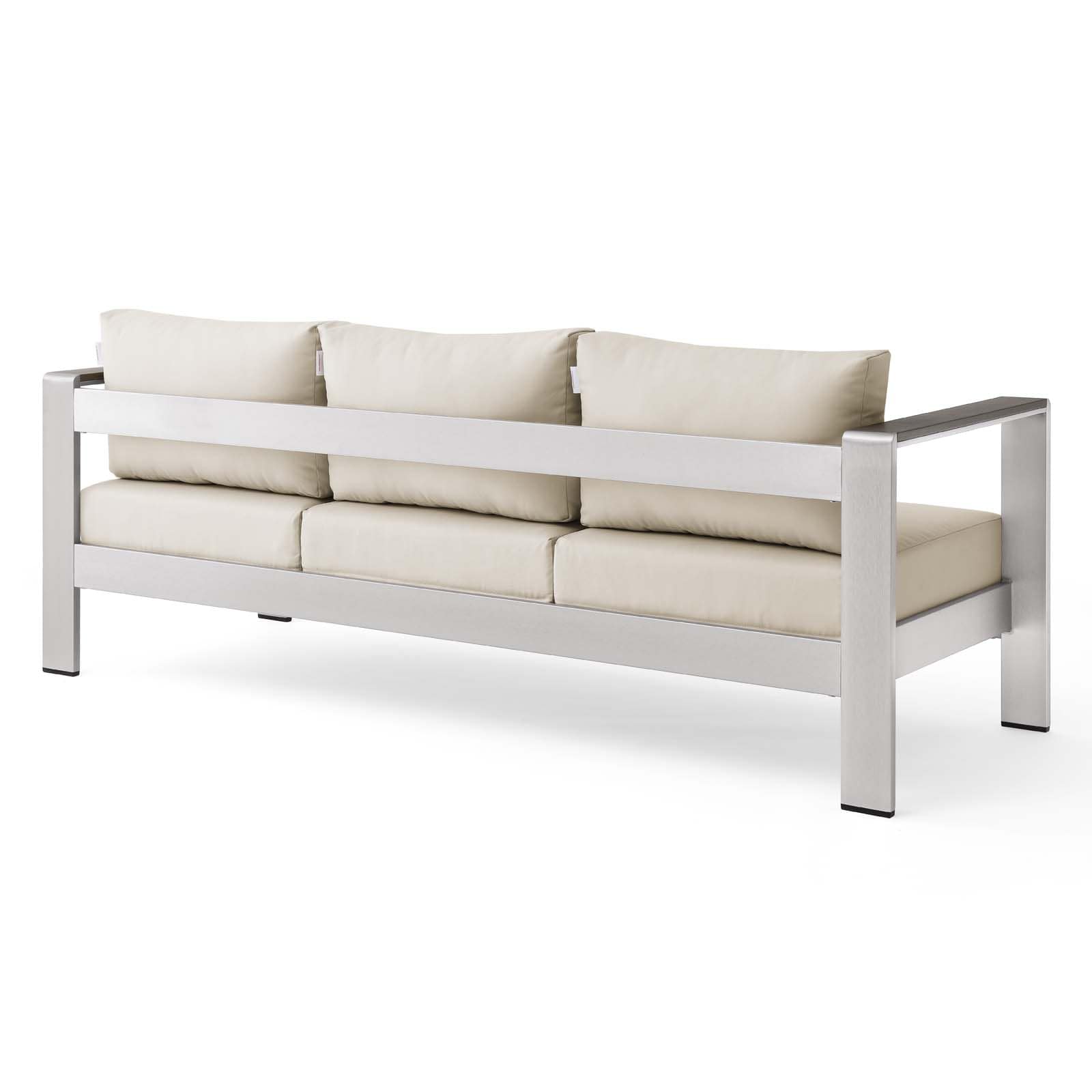 Modway Shore Outdoor Patio Aluminum Sofa | Outdoor Sofas, Loveseats & Sectionals | Modishstore-6