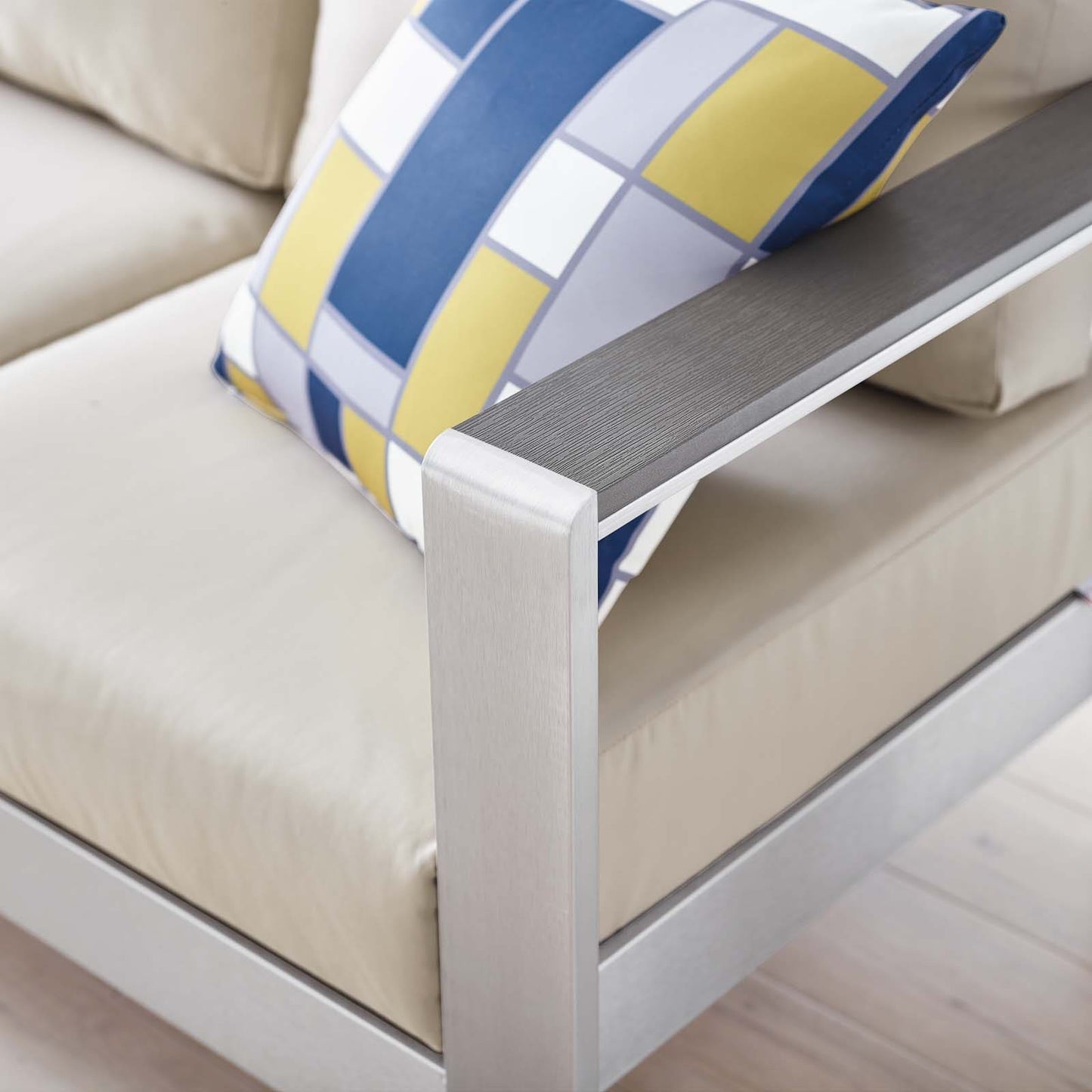 Modway Shore Outdoor Patio Aluminum Sofa | Outdoor Sofas, Loveseats & Sectionals | Modishstore-9