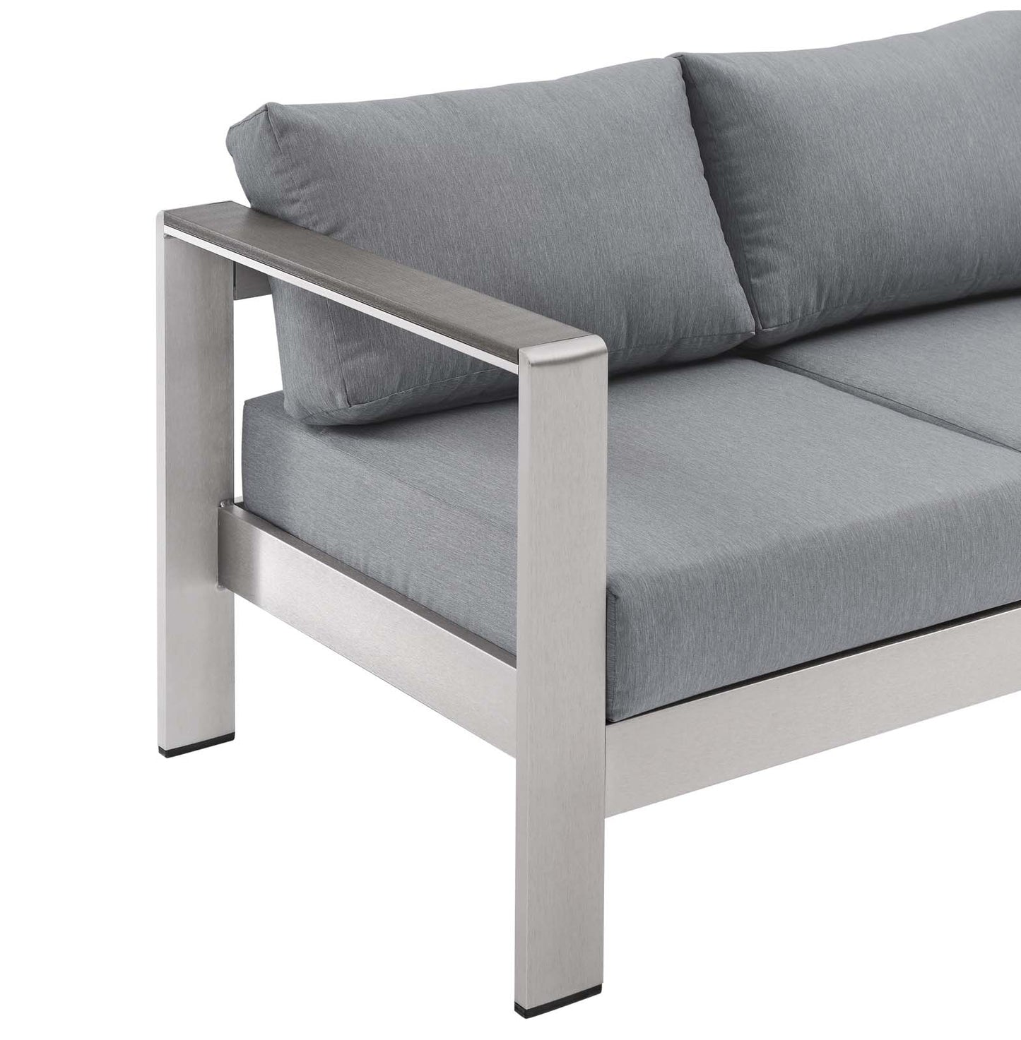 Modway Shore Outdoor Patio Aluminum Sofa | Outdoor Sofas, Loveseats & Sectionals | Modishstore-17