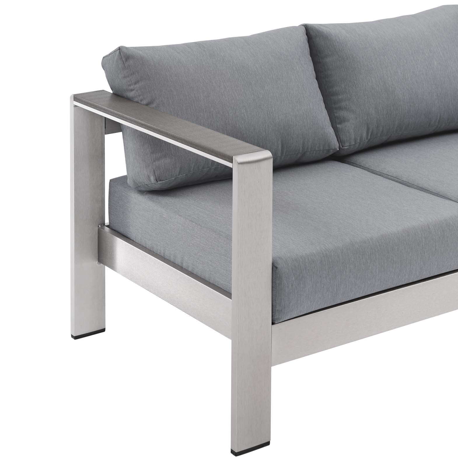 Modway Shore Outdoor Patio Aluminum Sofa | Outdoor Sofas, Loveseats & Sectionals | Modishstore-17