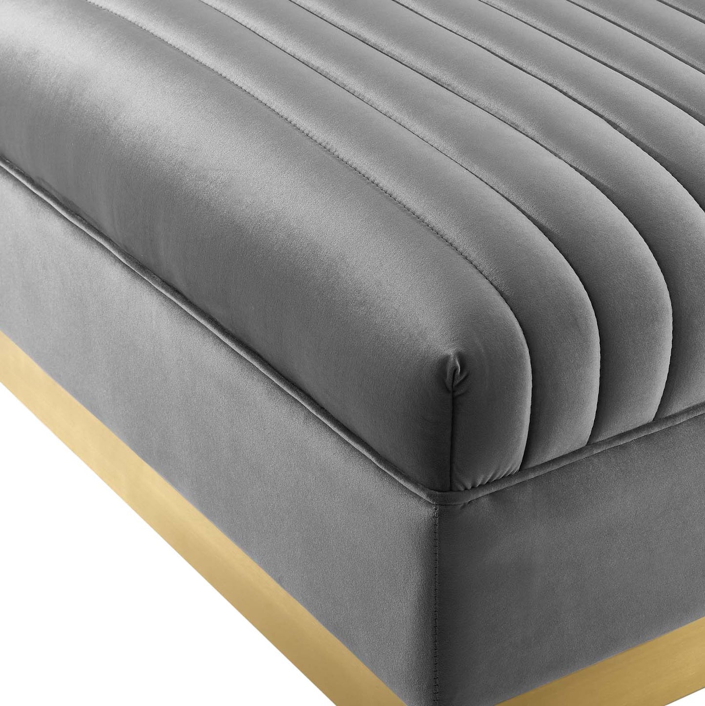 Modway Sanguine 3 Piece Performance Velvet Sectional Sofa Set | Sofas | Modishstore-13