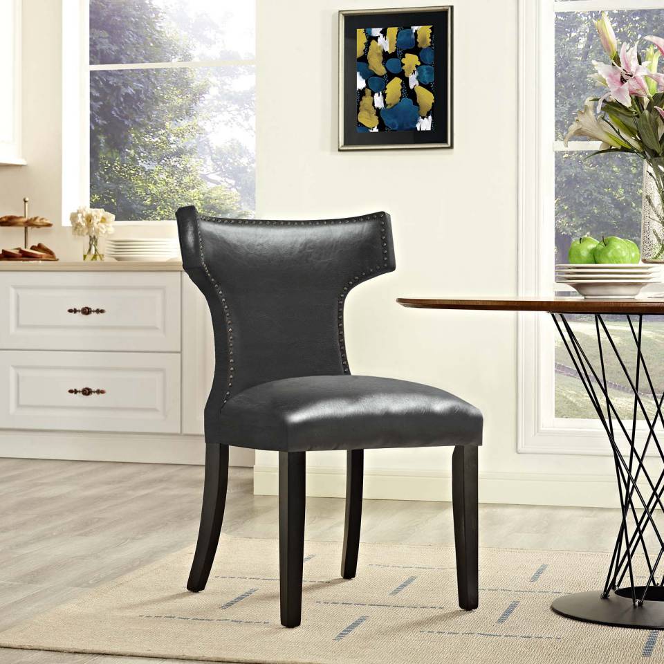 Modway Curve Vinyl Dining Chair | Dining Chairs