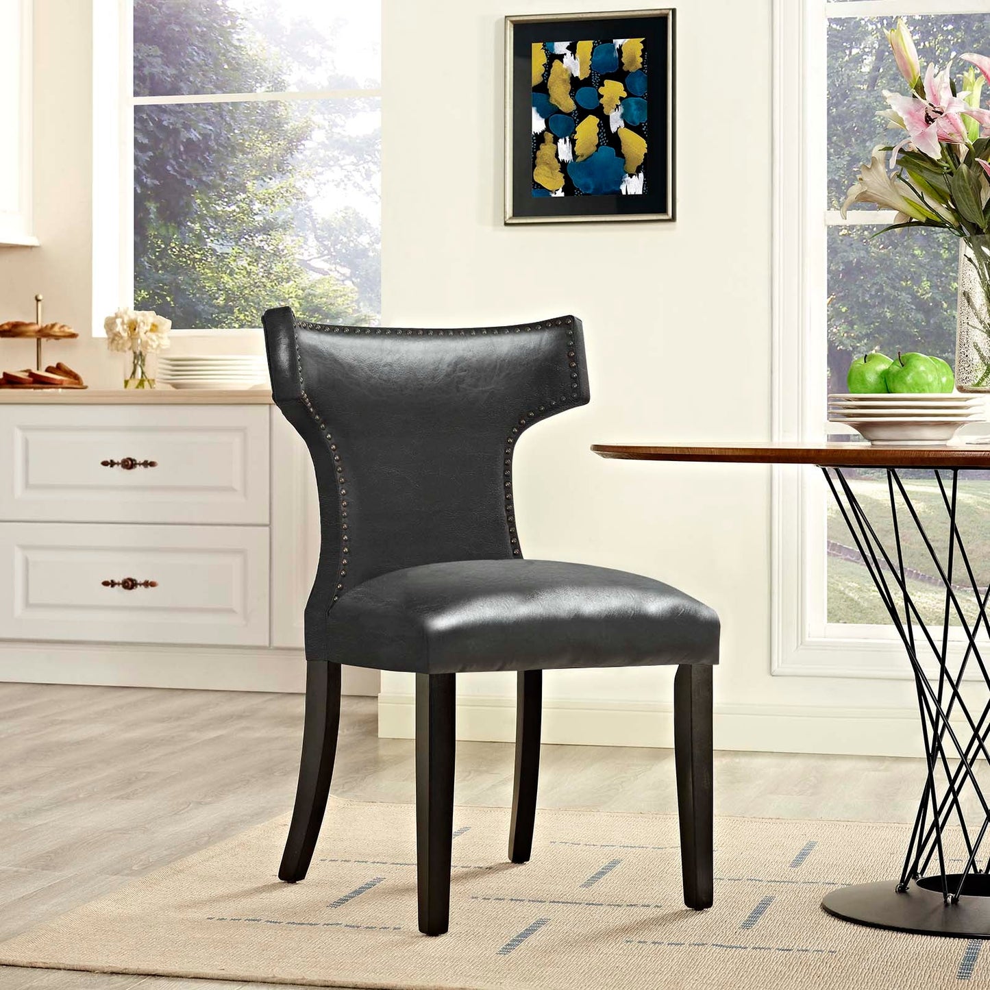 Modway Curve Vinyl Dining Chair | Dining Chairs | 