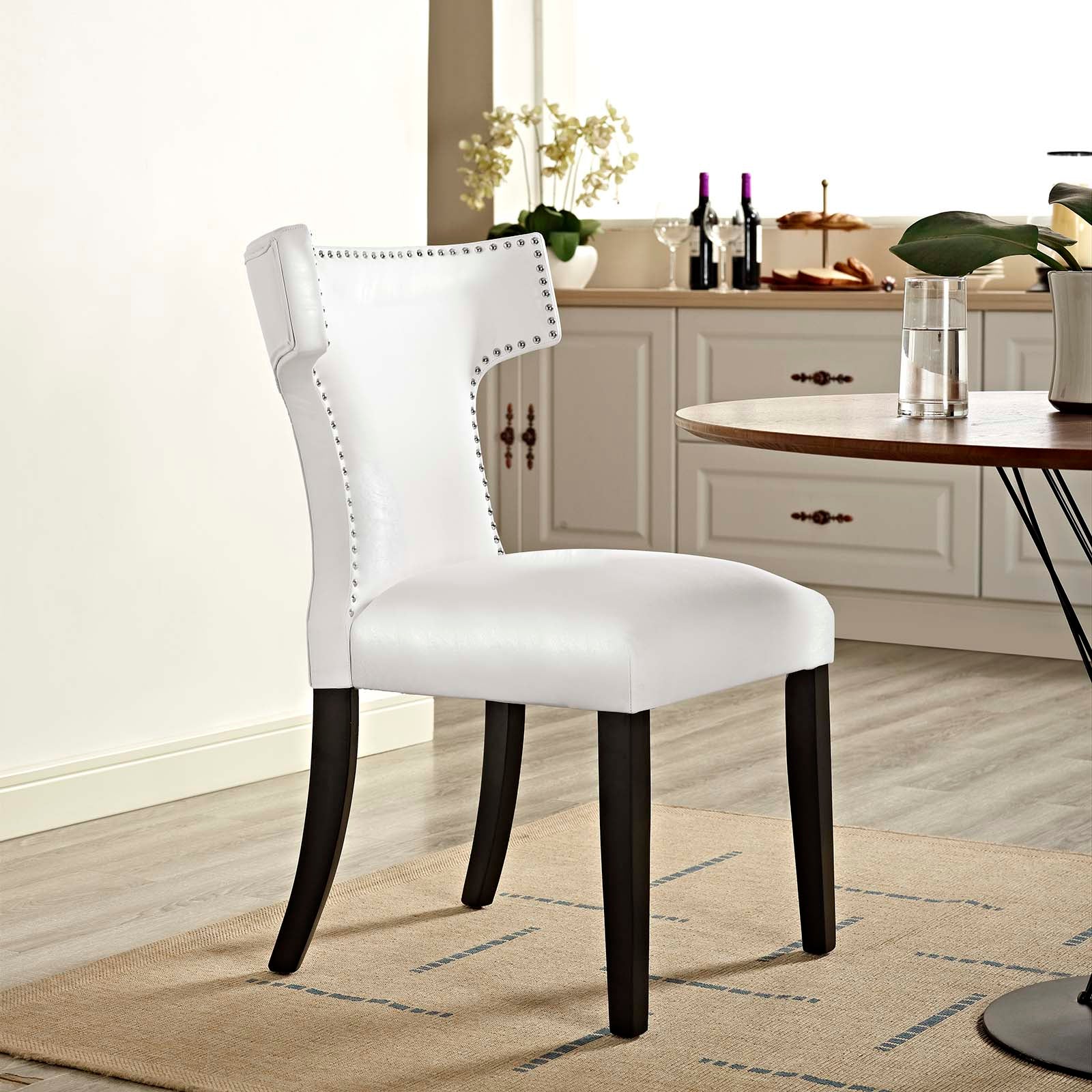Modway Curve Vinyl Dining Chair | Dining Chairs | 