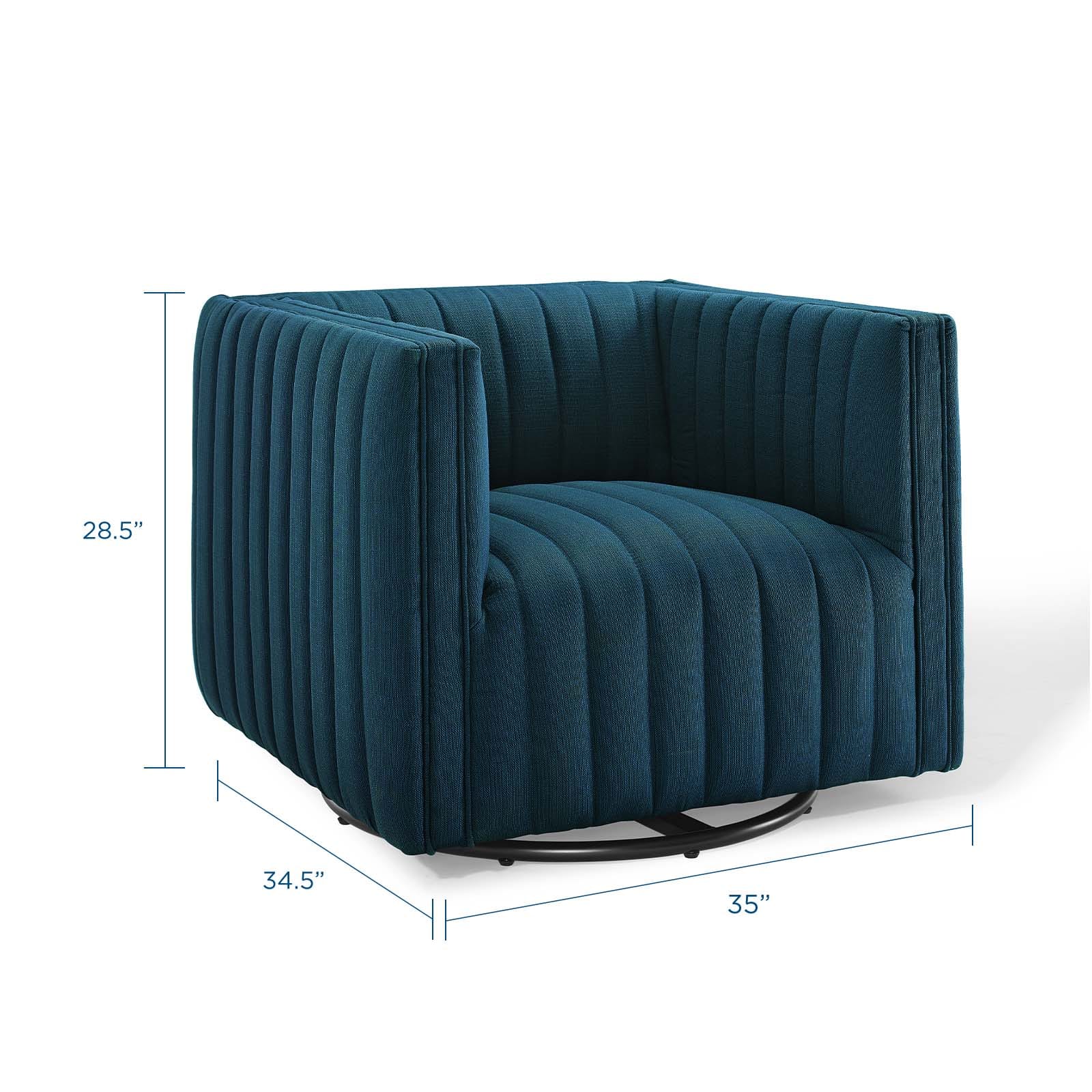 Modway Perception Tufted Swivel Upholstered Armchair | Armchairs | Modishstore-4