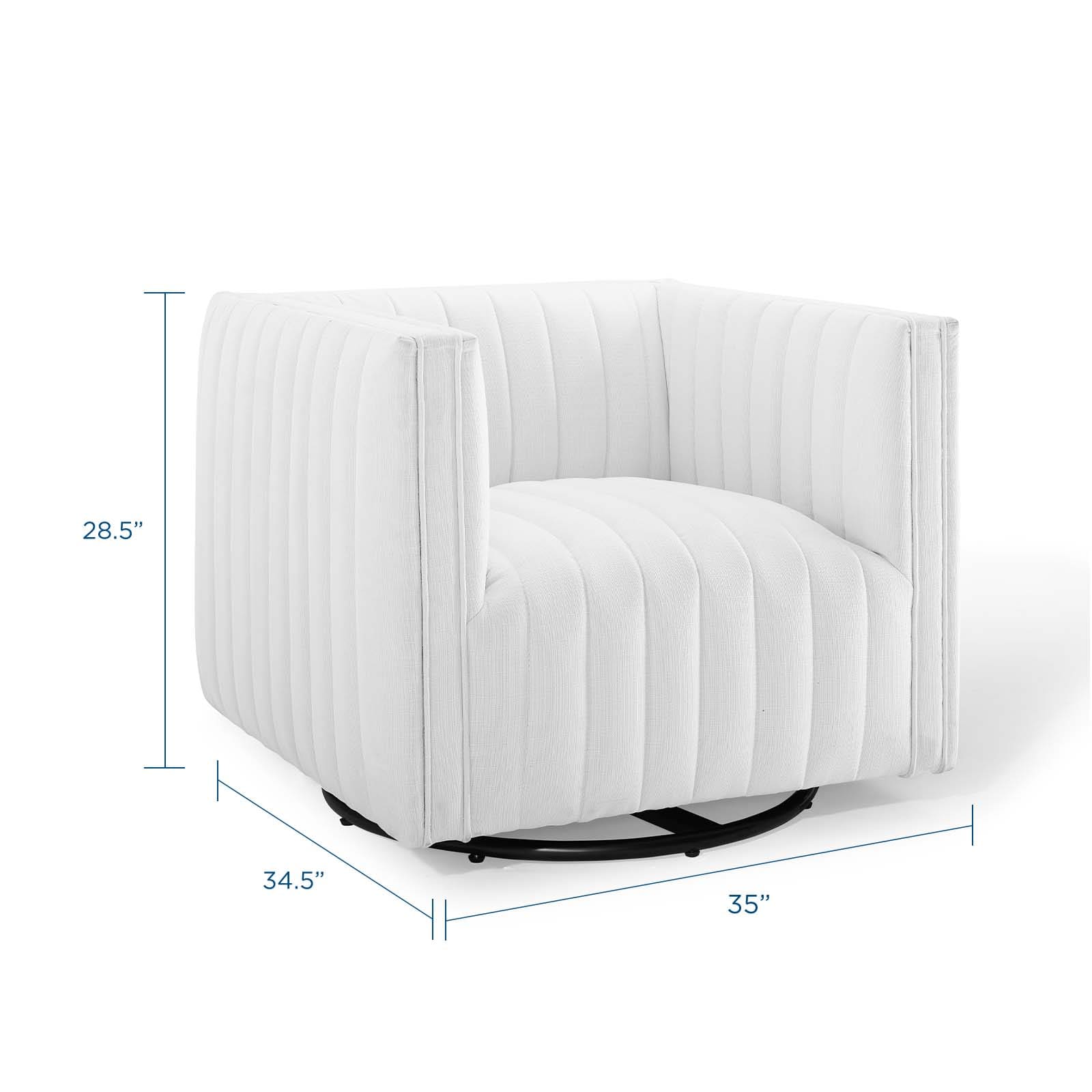 Modway Perception Tufted Swivel Upholstered Armchair | Armchairs | Modishstore-31