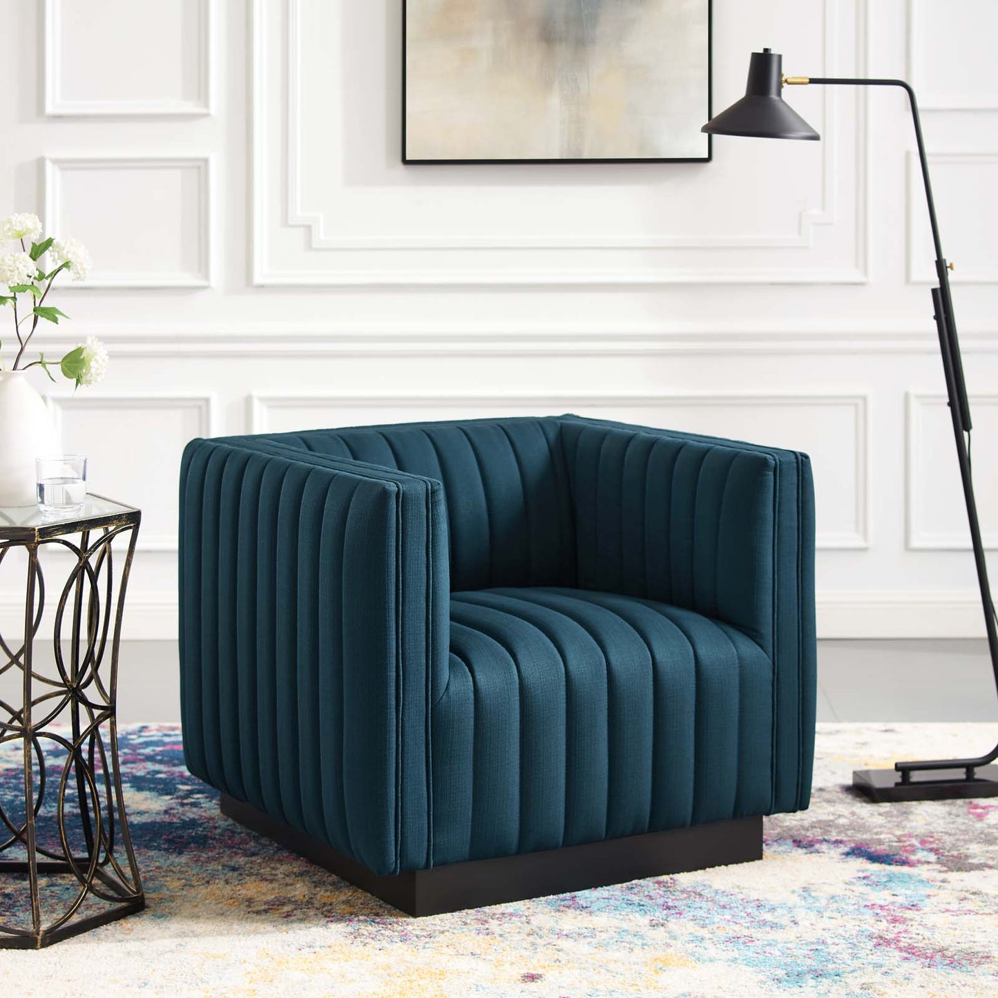 Modway Perception Tufted Upholstered Fabric Armchair | Armchairs | Modishstore-2