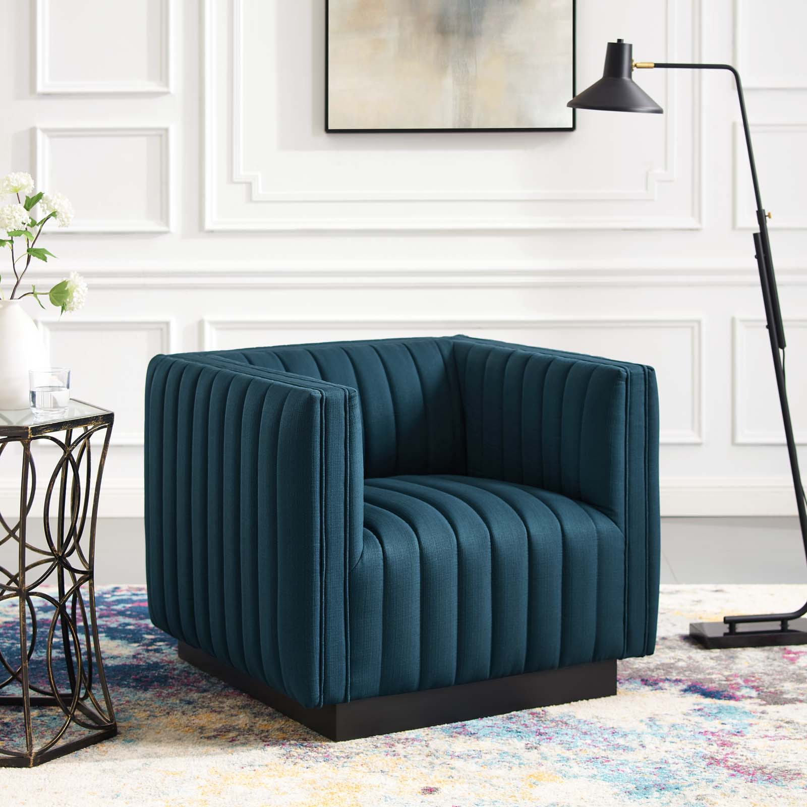 Modway Perception Tufted Upholstered Fabric Armchair | Armchairs | Modishstore-2