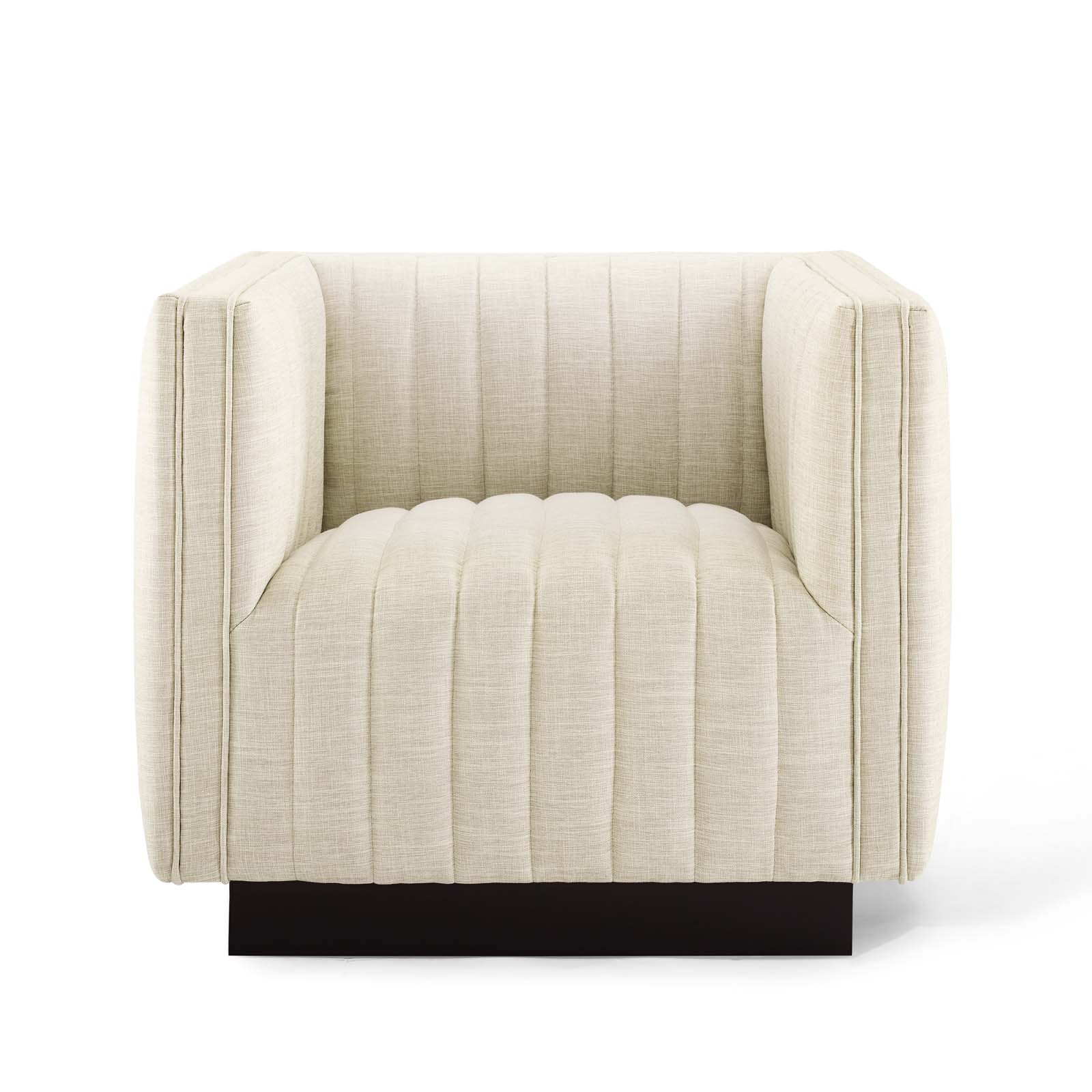Modway Perception Tufted Upholstered Fabric Armchair | Armchairs | Modishstore-16