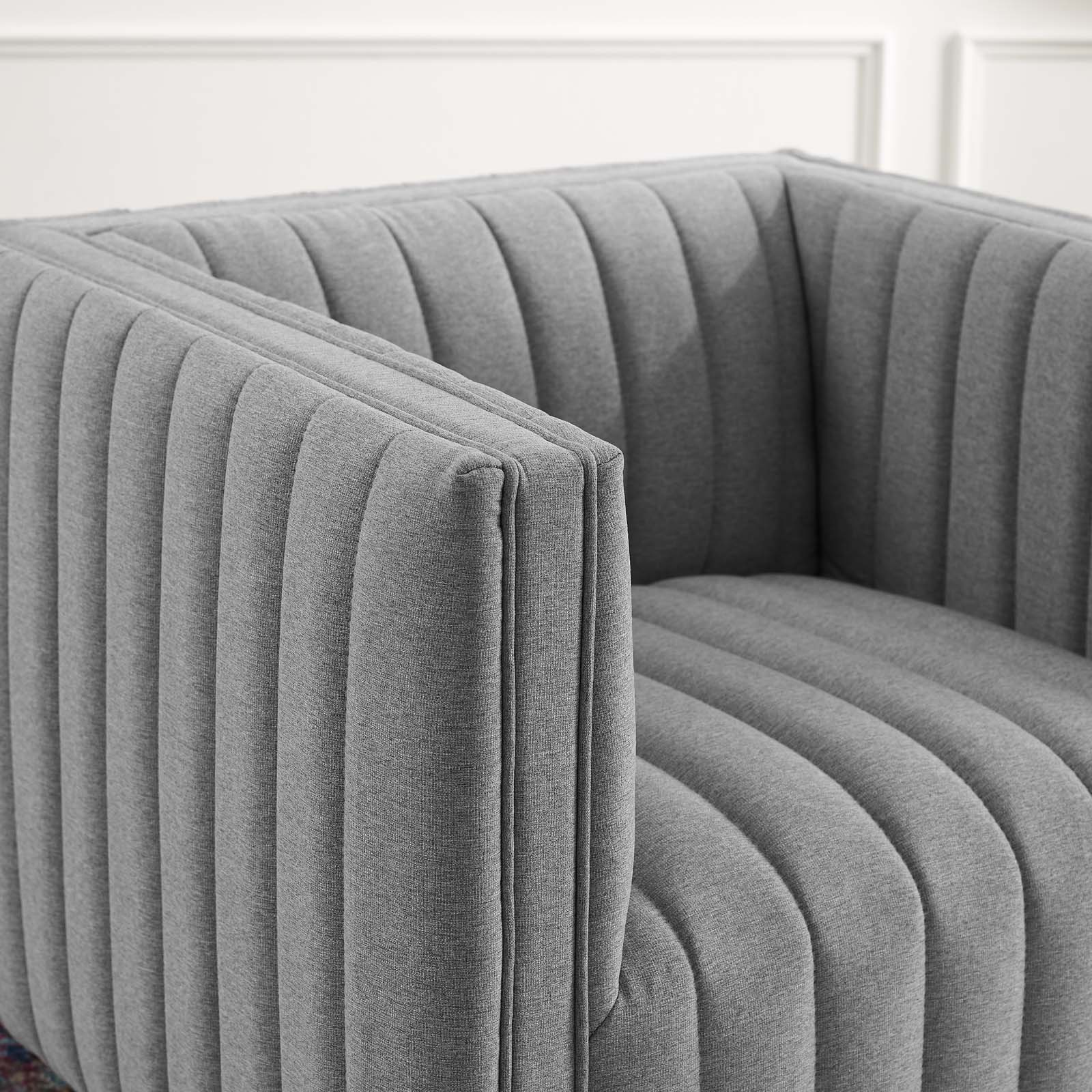 Modway Perception Tufted Upholstered Fabric Armchair | Armchairs | Modishstore-27