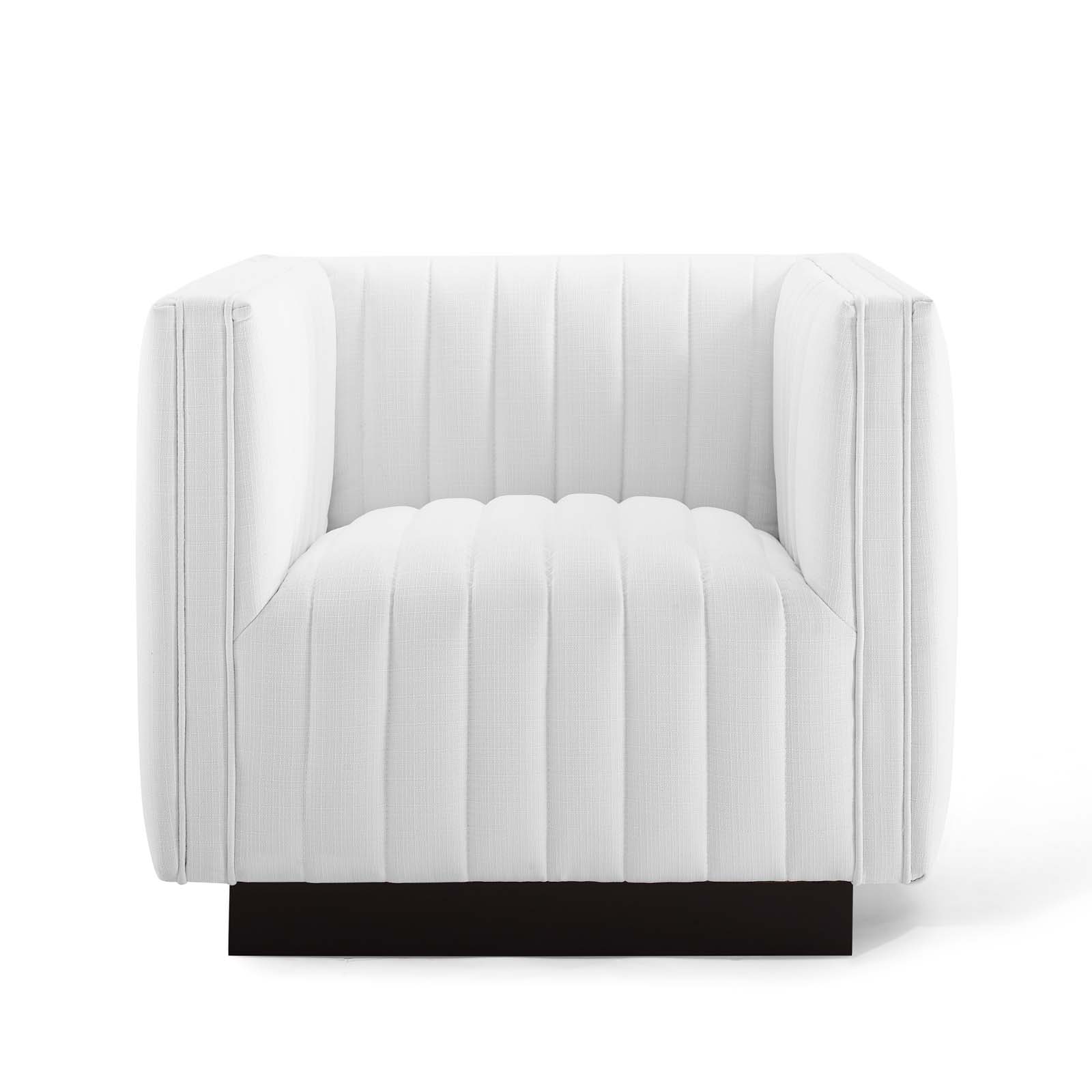 Modway Perception Tufted Upholstered Fabric Armchair | Armchairs | Modishstore-34