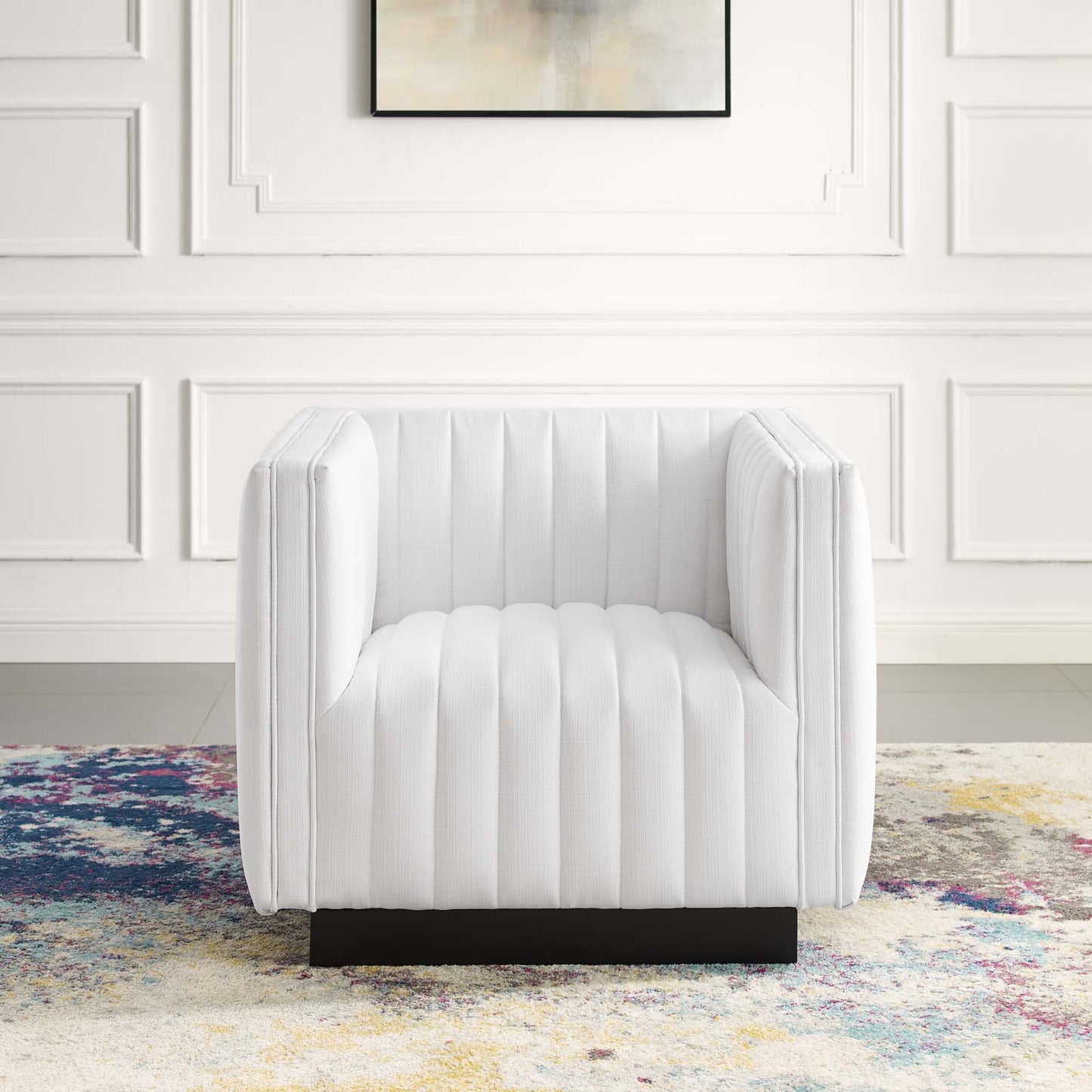 Modway Perception Tufted Upholstered Fabric Armchair | Armchairs | Modishstore-29