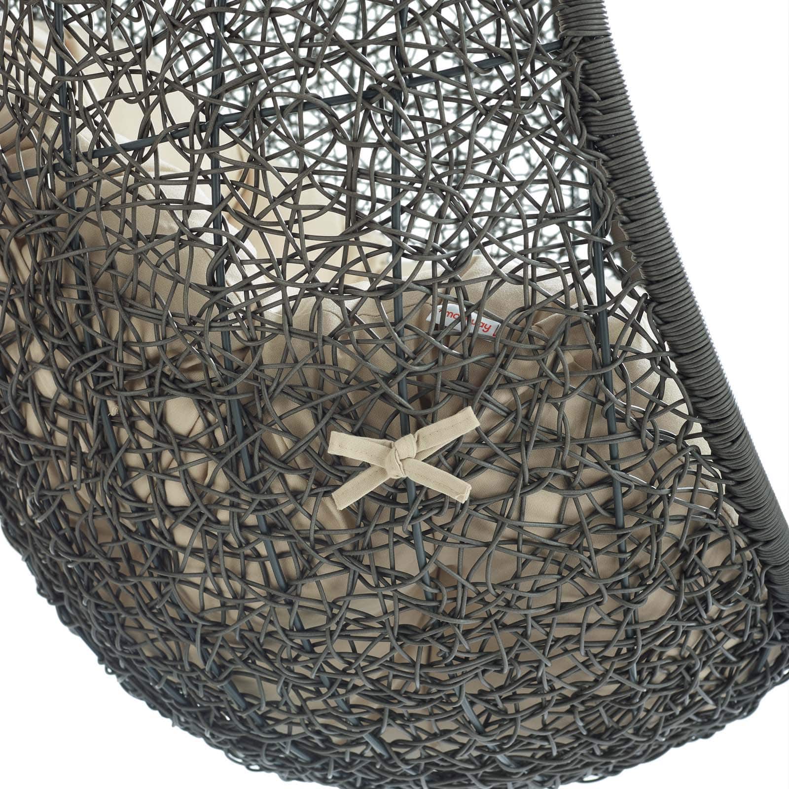 Modway Hide Outdoor Patio Sunbrella Swing Chair With Stand | Outdoor Porch Swings | 