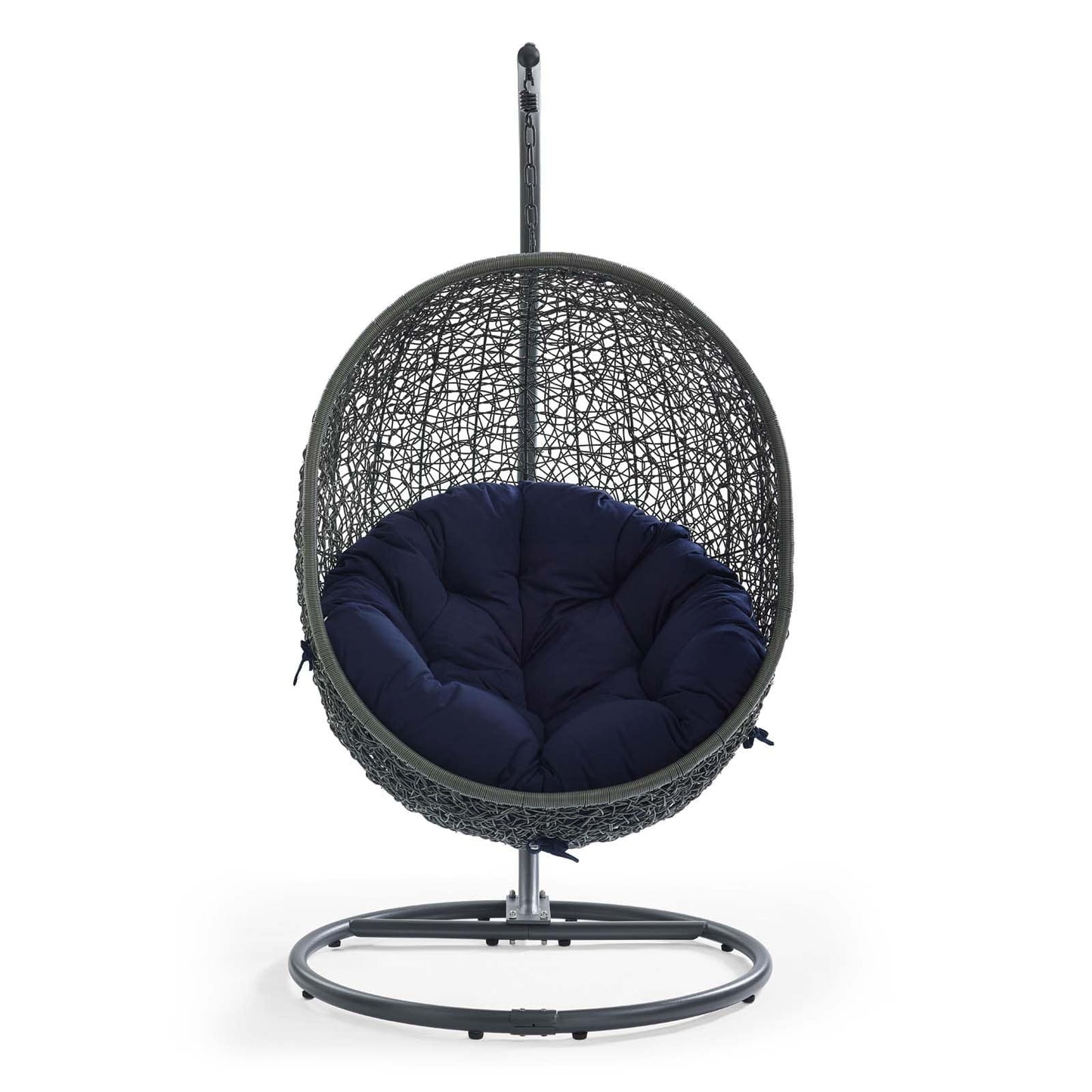 Modway Hide Outdoor Patio Sunbrella Swing Chair With Stand | Outdoor Porch Swings | 