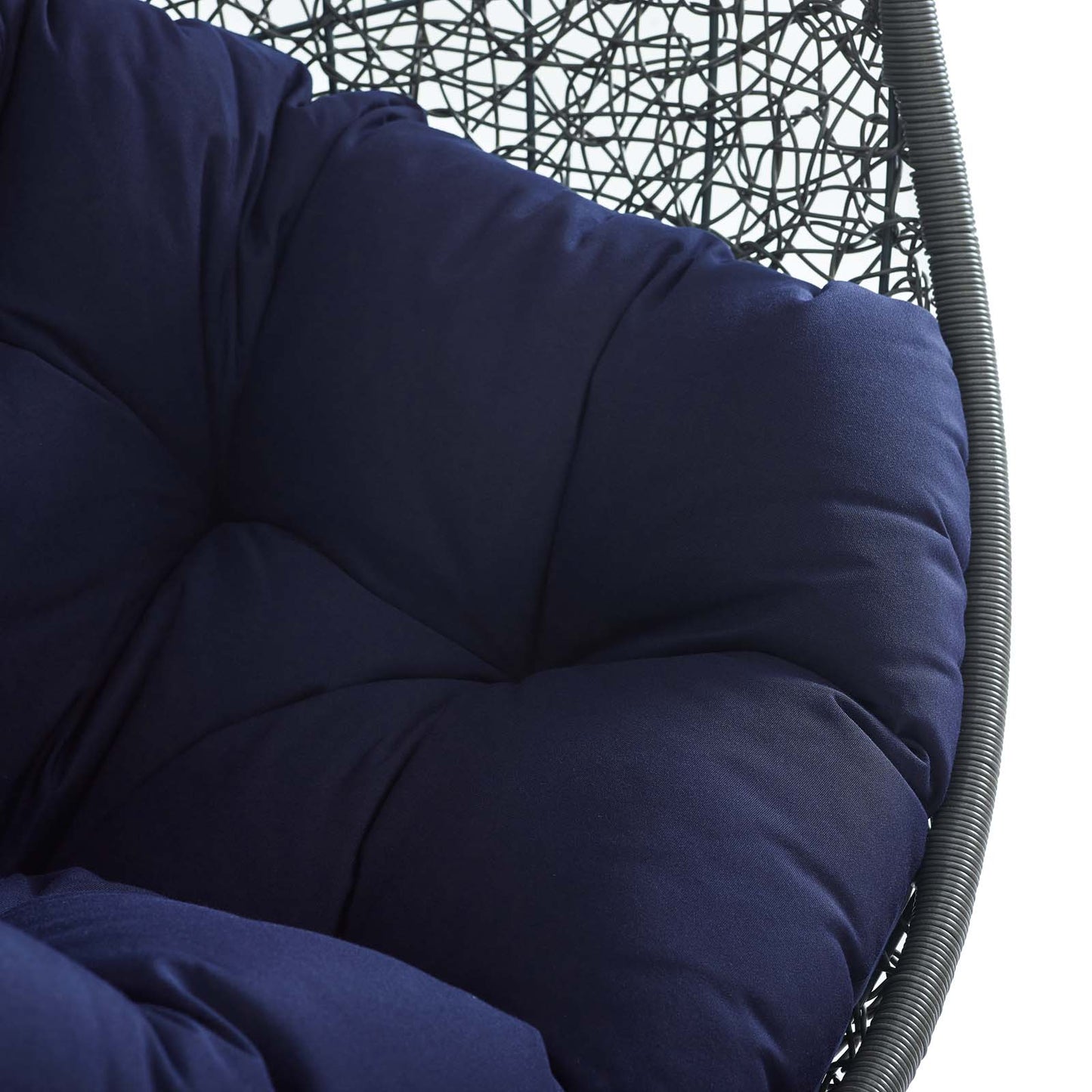 Modway Hide Outdoor Patio Sunbrella Swing Chair With Stand | Outdoor Porch Swings | 