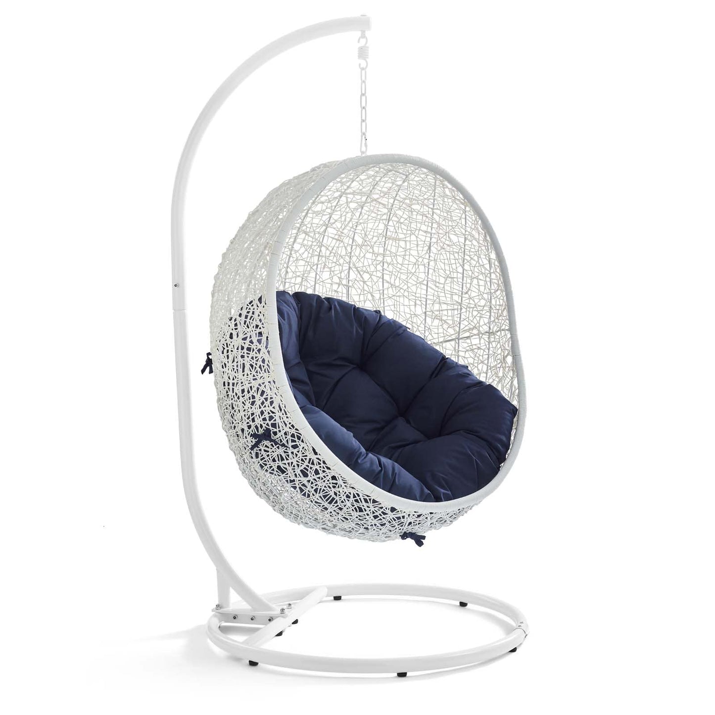 Modway Hide Outdoor Patio Sunbrella Swing Chair With Stand | Outdoor Porch Swings | 