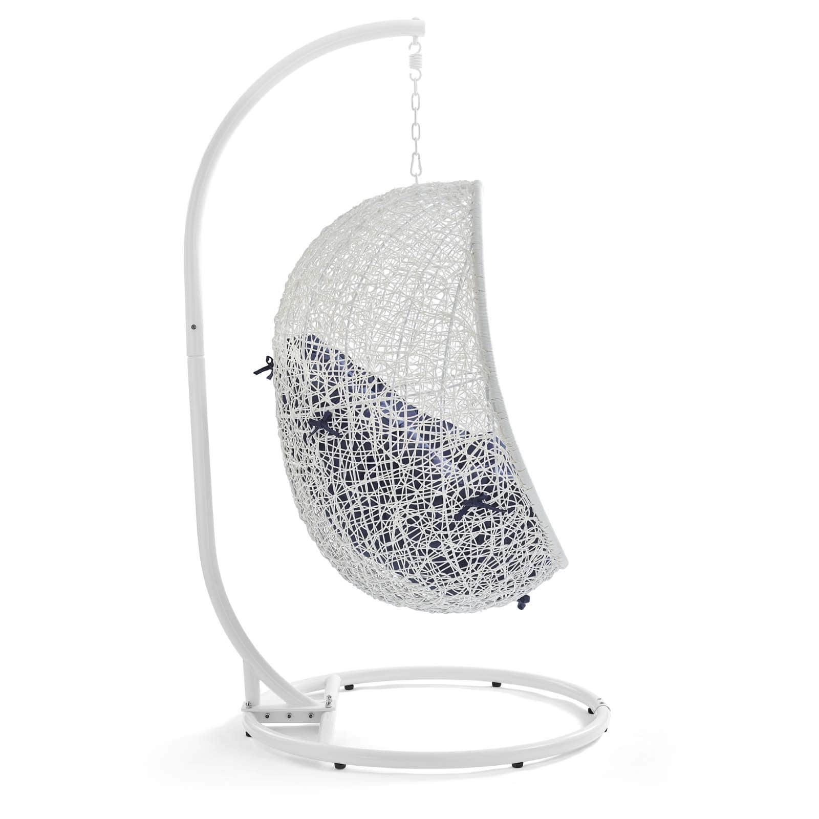 Modway Hide Outdoor Patio Sunbrella Swing Chair With Stand | Outdoor Porch Swings | 