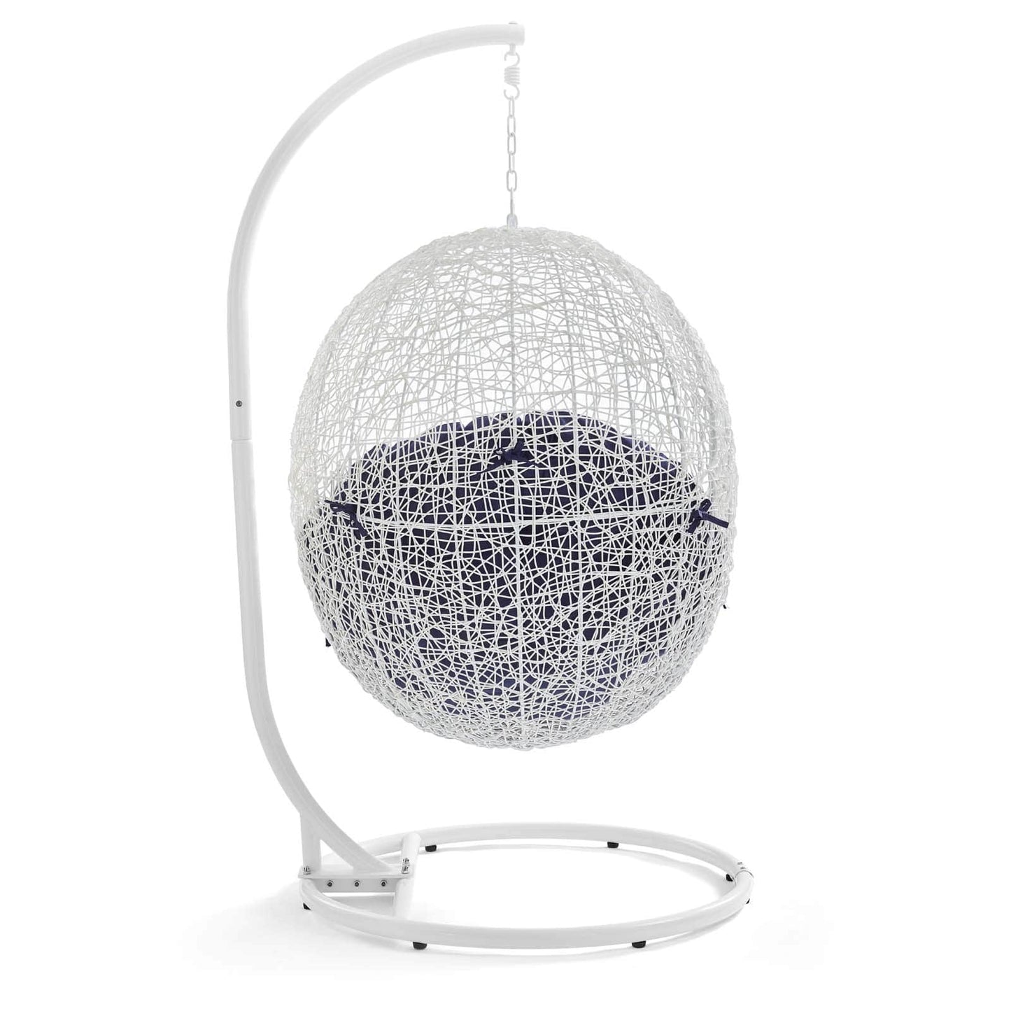 Modway Hide Outdoor Patio Sunbrella Swing Chair With Stand | Outdoor Porch Swings | 
