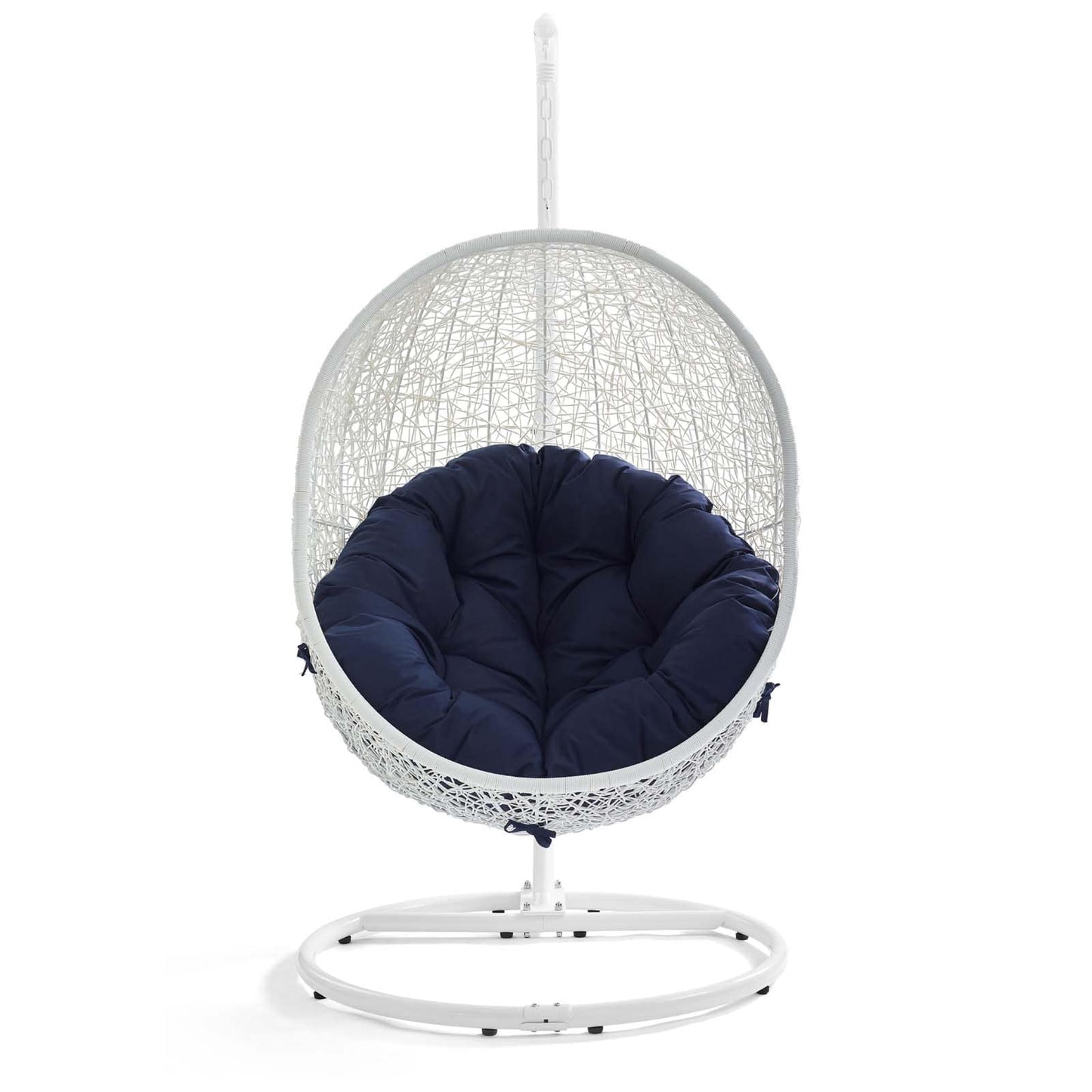 Modway Hide Outdoor Patio Sunbrella Swing Chair With Stand | Outdoor Porch Swings | 
