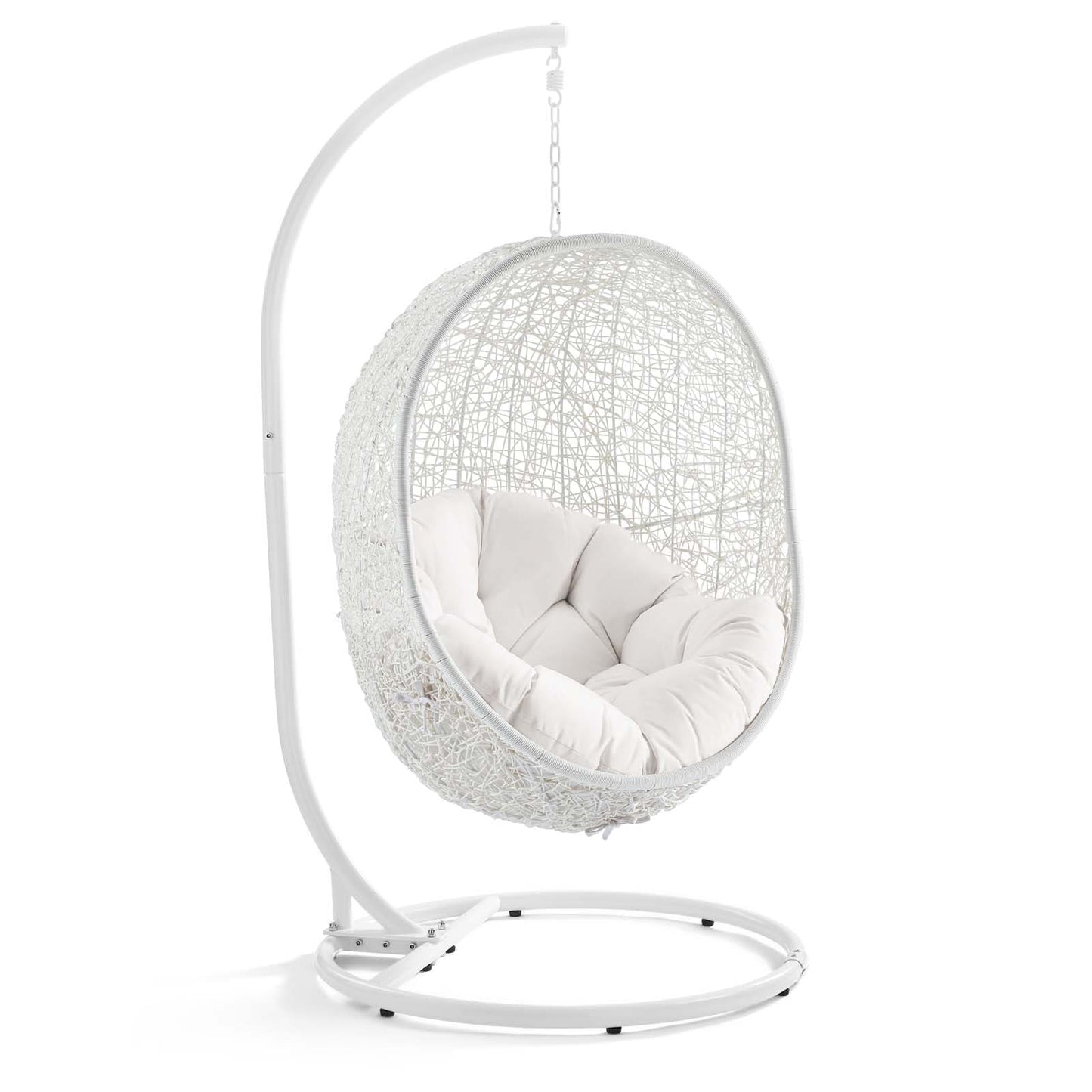 Modway Hide Outdoor Patio Sunbrella Swing Chair With Stand | Outdoor Porch Swings | 