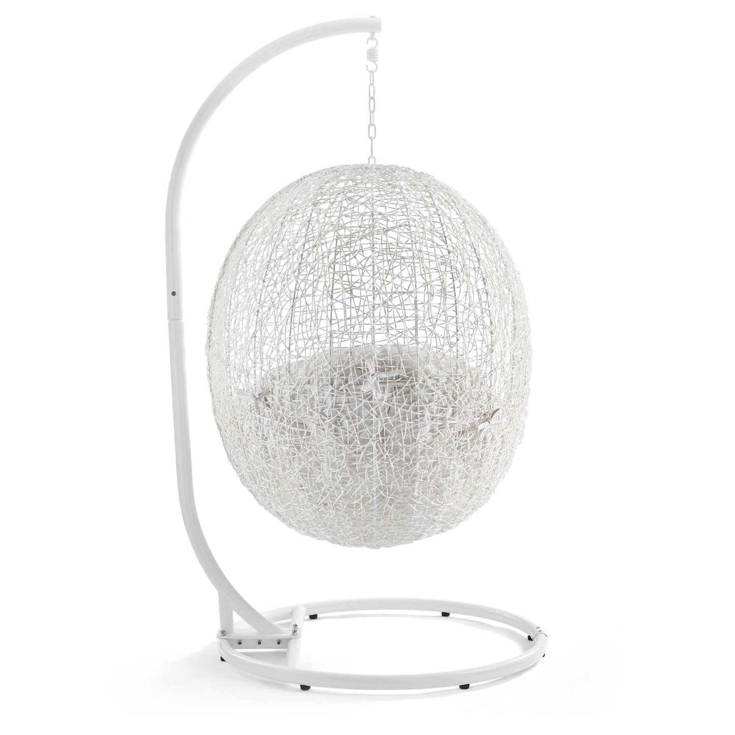 Modway Hide Outdoor Patio Sunbrella Swing Chair With Stand | Outdoor Porch Swings | 