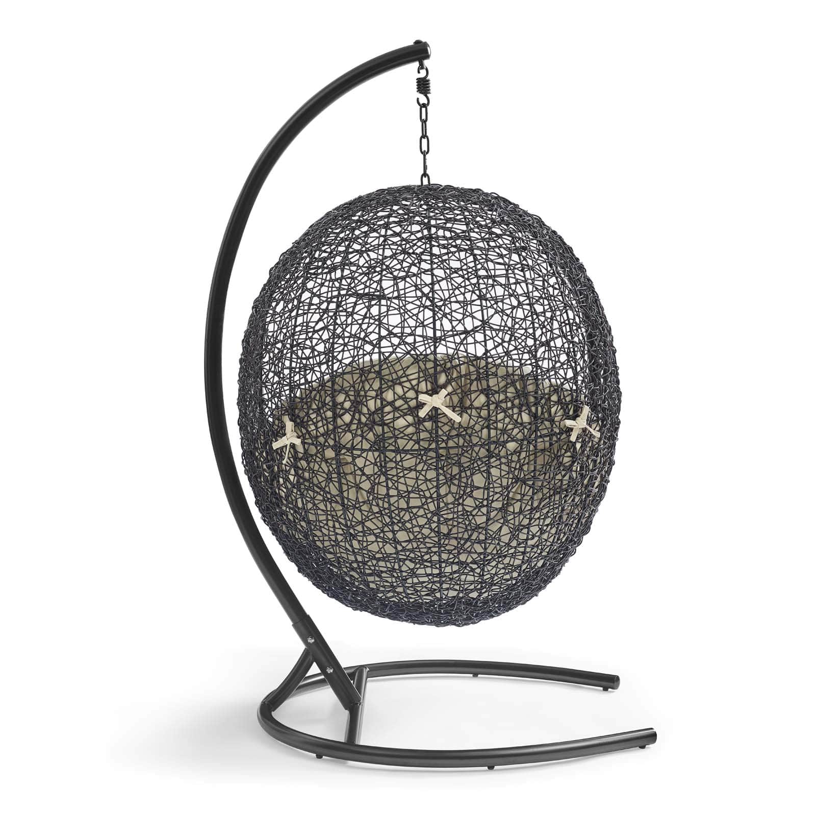 Modway Encase Sunbrella Swing Outdoor Patio Lounge Chair | Outdoor Porch Swings | 
