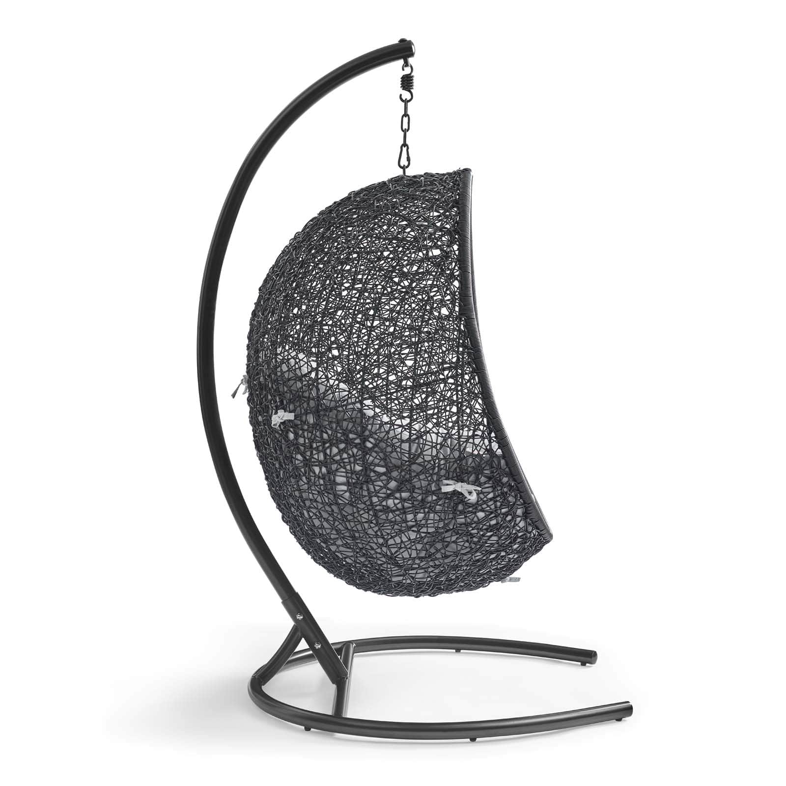 Modway Encase Sunbrella Swing Outdoor Patio Lounge Chair | Outdoor Porch Swings | 
