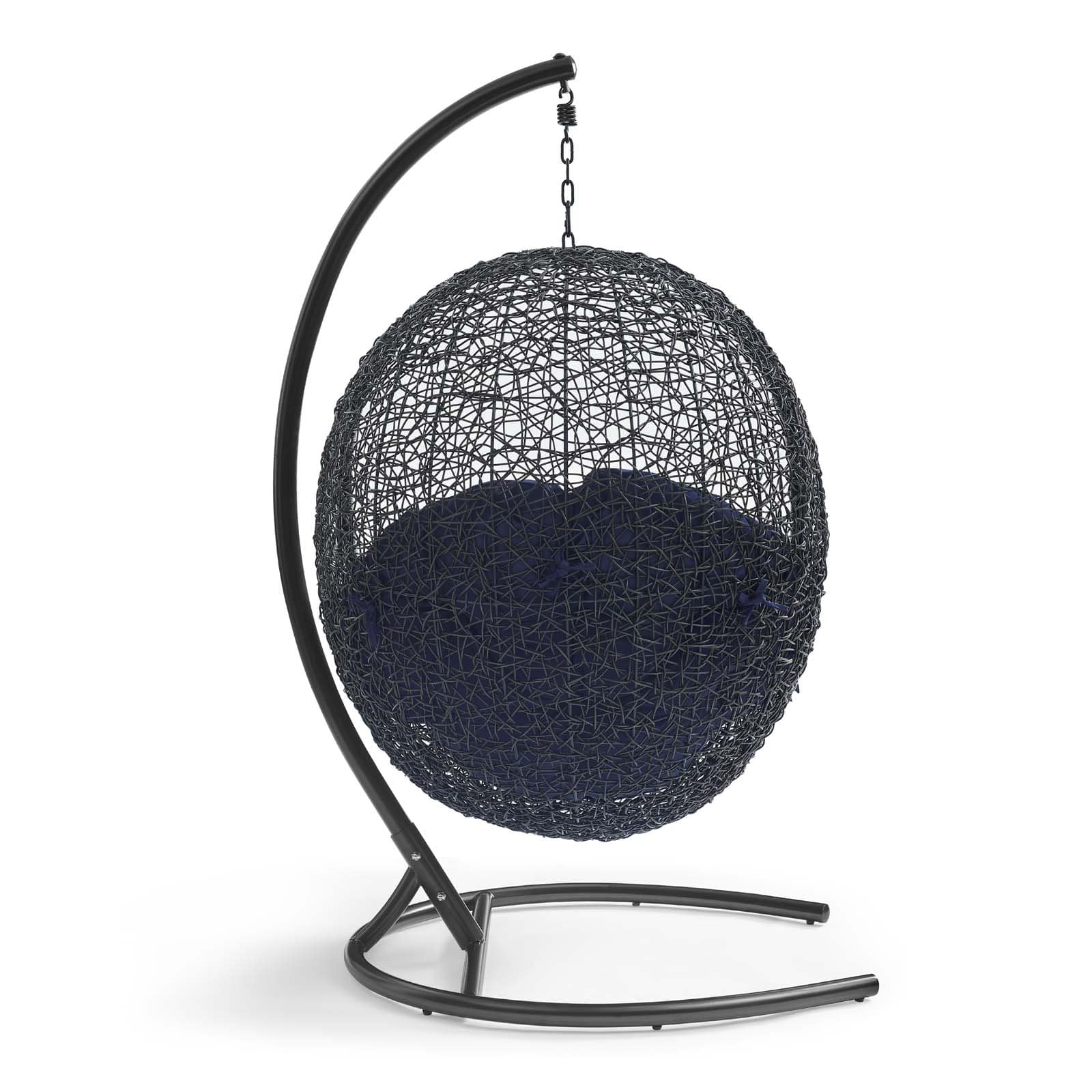 Modway Encase Sunbrella Swing Outdoor Patio Lounge Chair | Outdoor Porch Swings | 