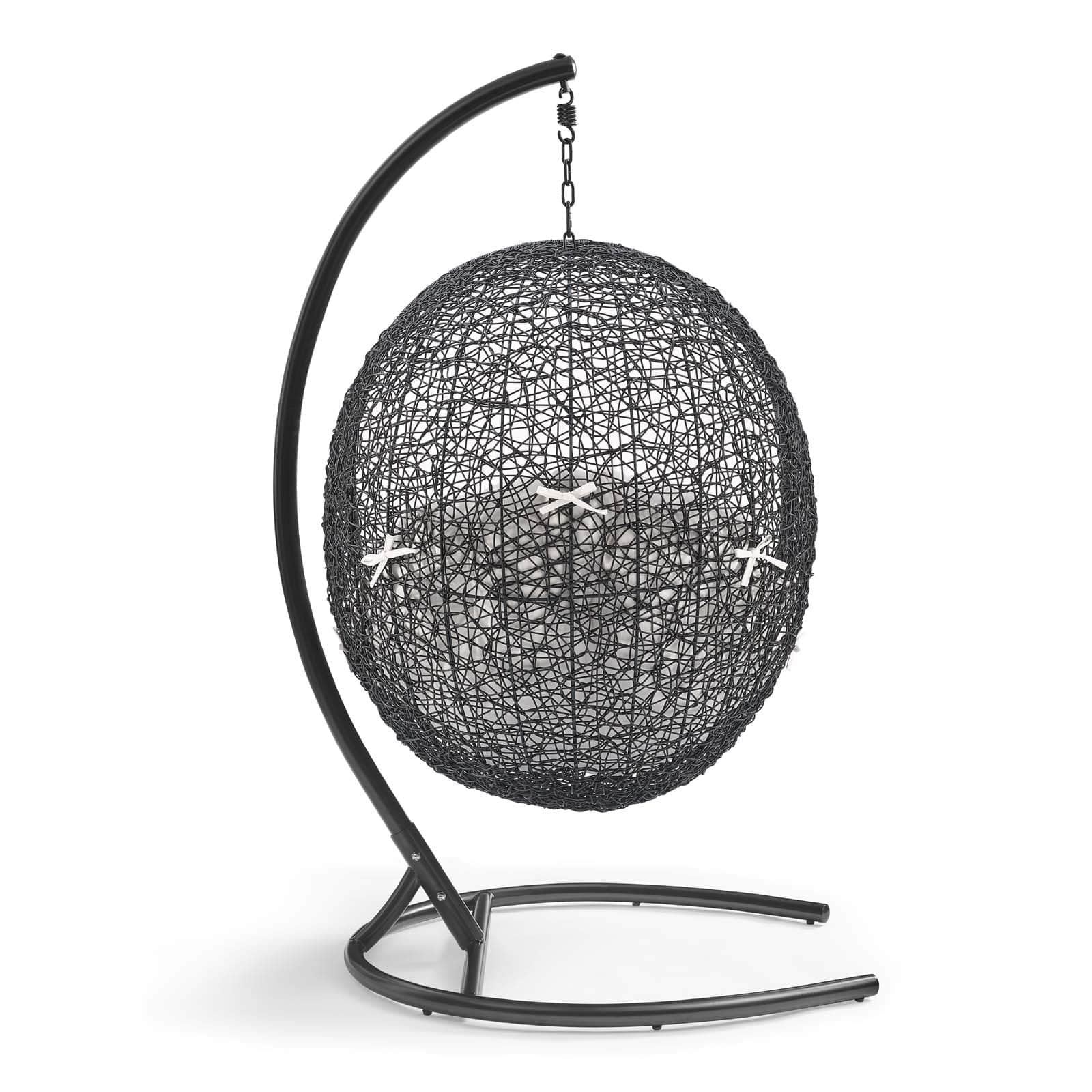 Modway Encase Sunbrella Swing Outdoor Patio Lounge Chair | Outdoor Porch Swings | 
