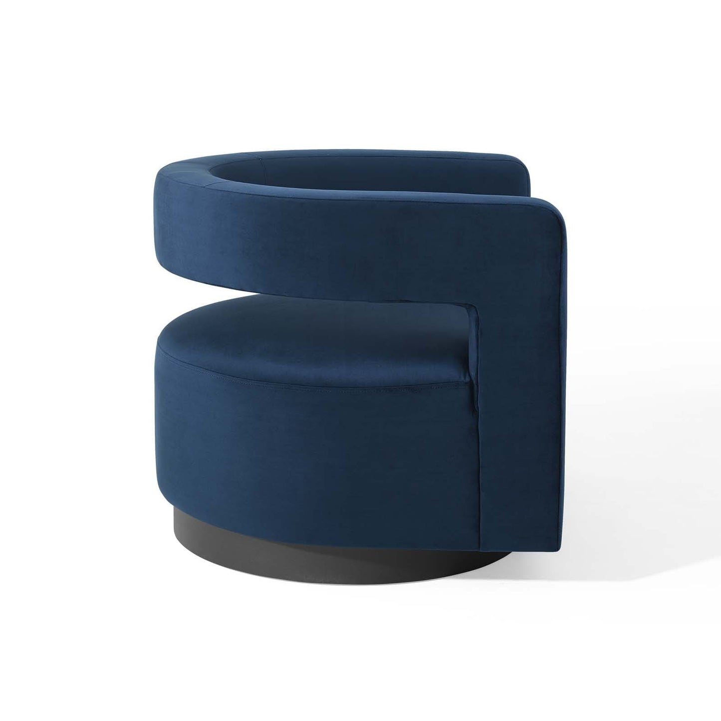 Modway Spin Cutaway Performance Velvet Swivel Armchair | Armchairs | Modishstore-19