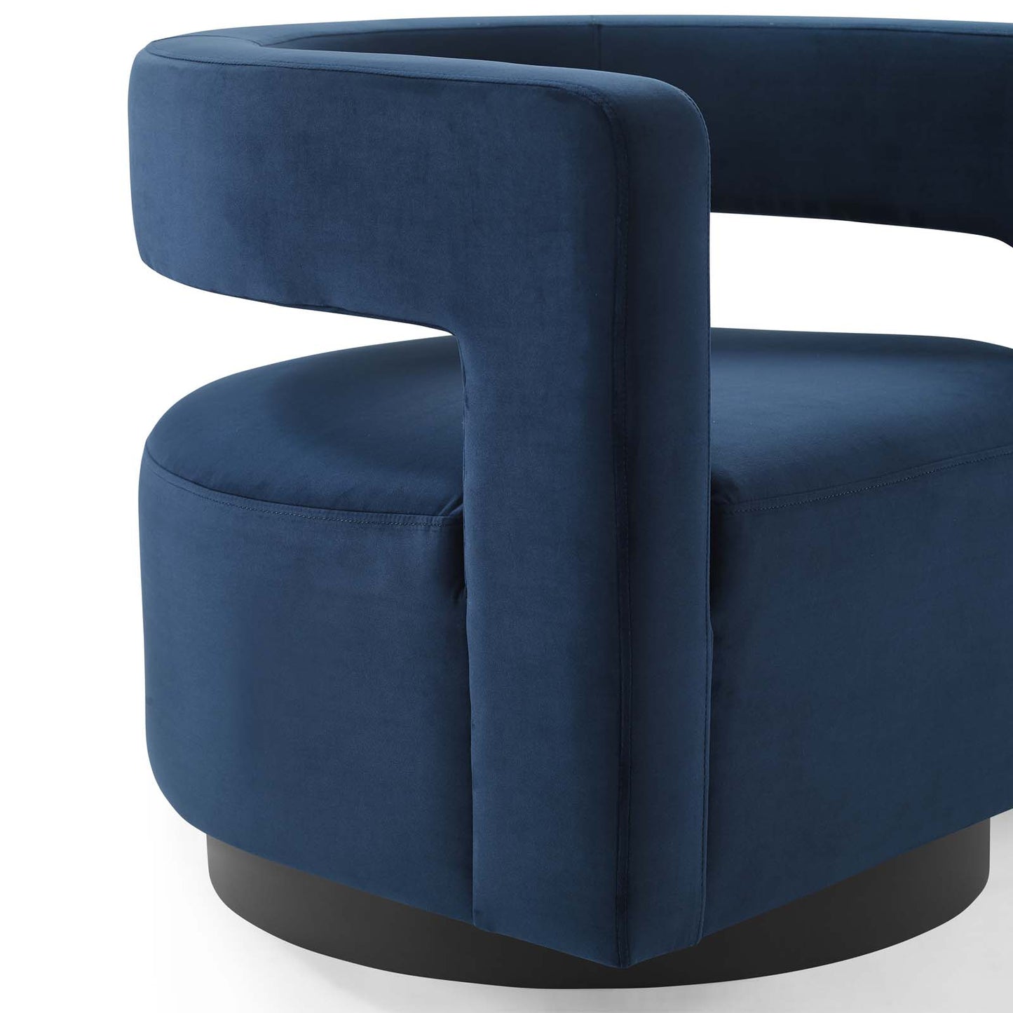 Modway Spin Cutaway Performance Velvet Swivel Armchair | Armchairs | Modishstore-22