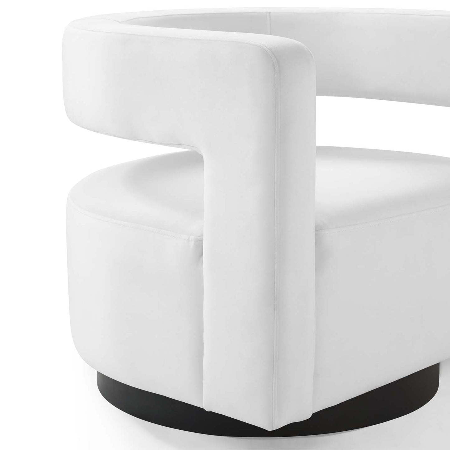 Modway Spin Cutaway Performance Velvet Swivel Armchair | Armchairs | Modishstore-30